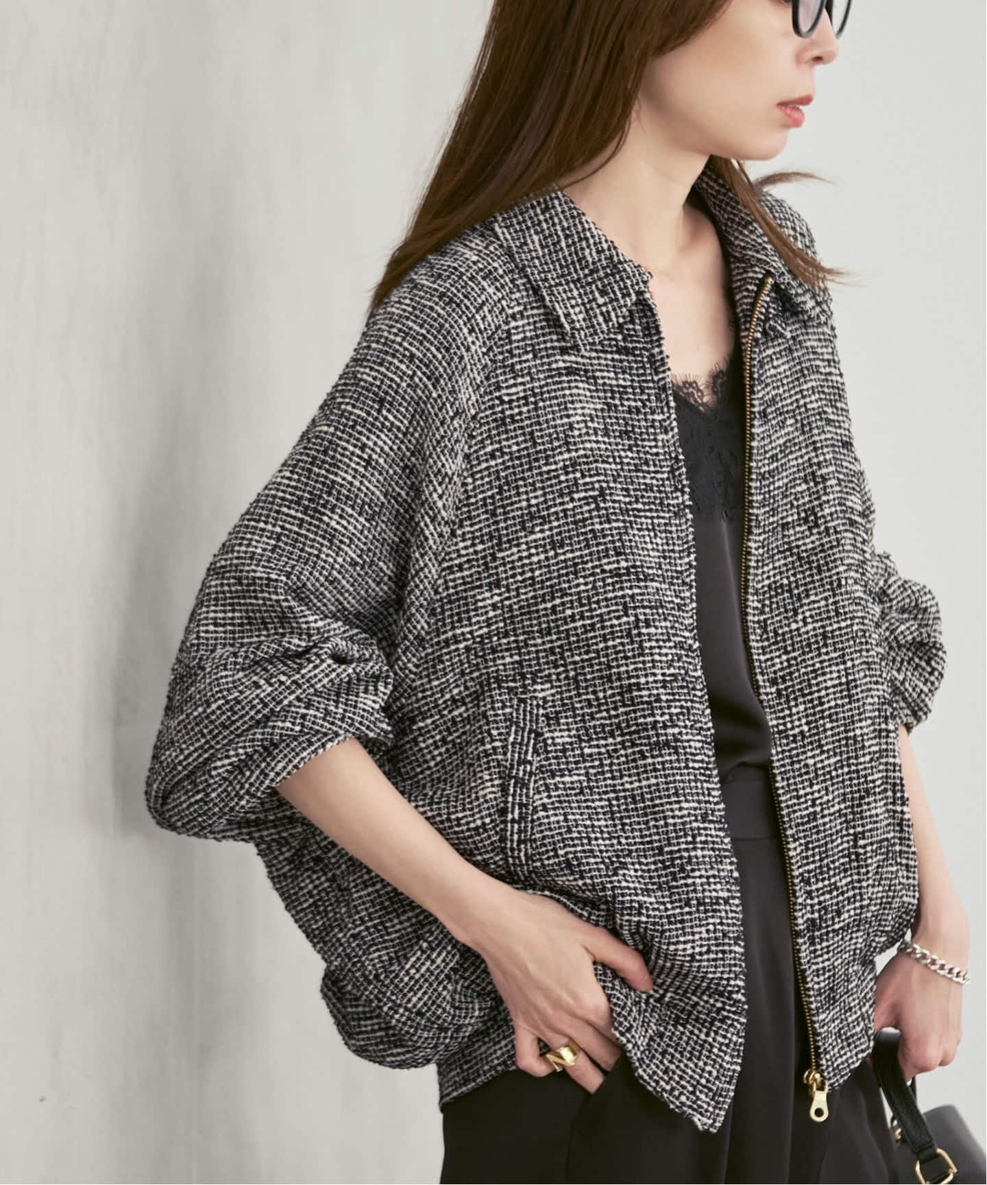 予約》COUTURE D'ADAM/クチュール ド アダム Summer Tweed ZIP JK