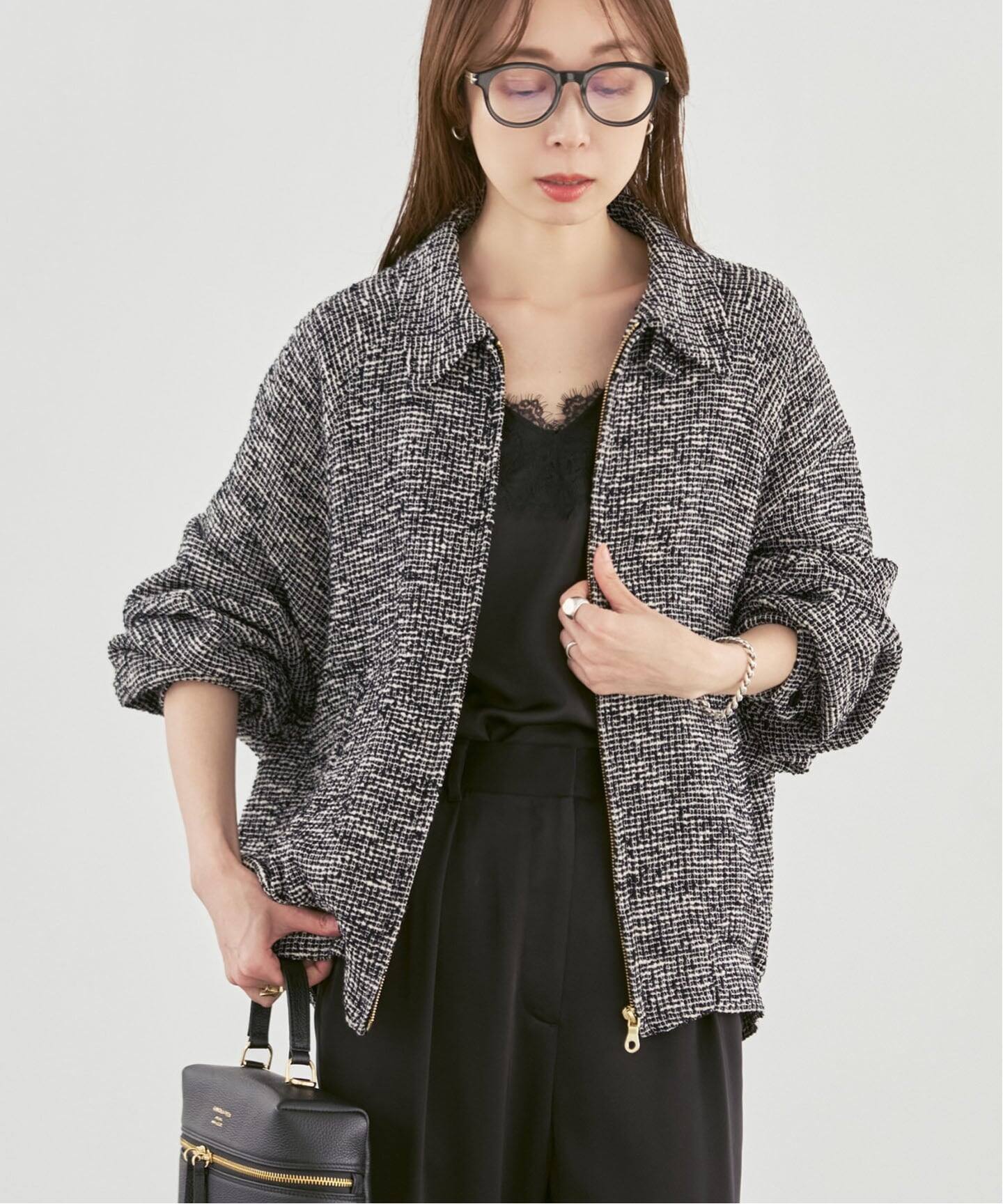 予約》COUTURE D'ADAM/クチュール ド アダム Summer Tweed ZIP JK