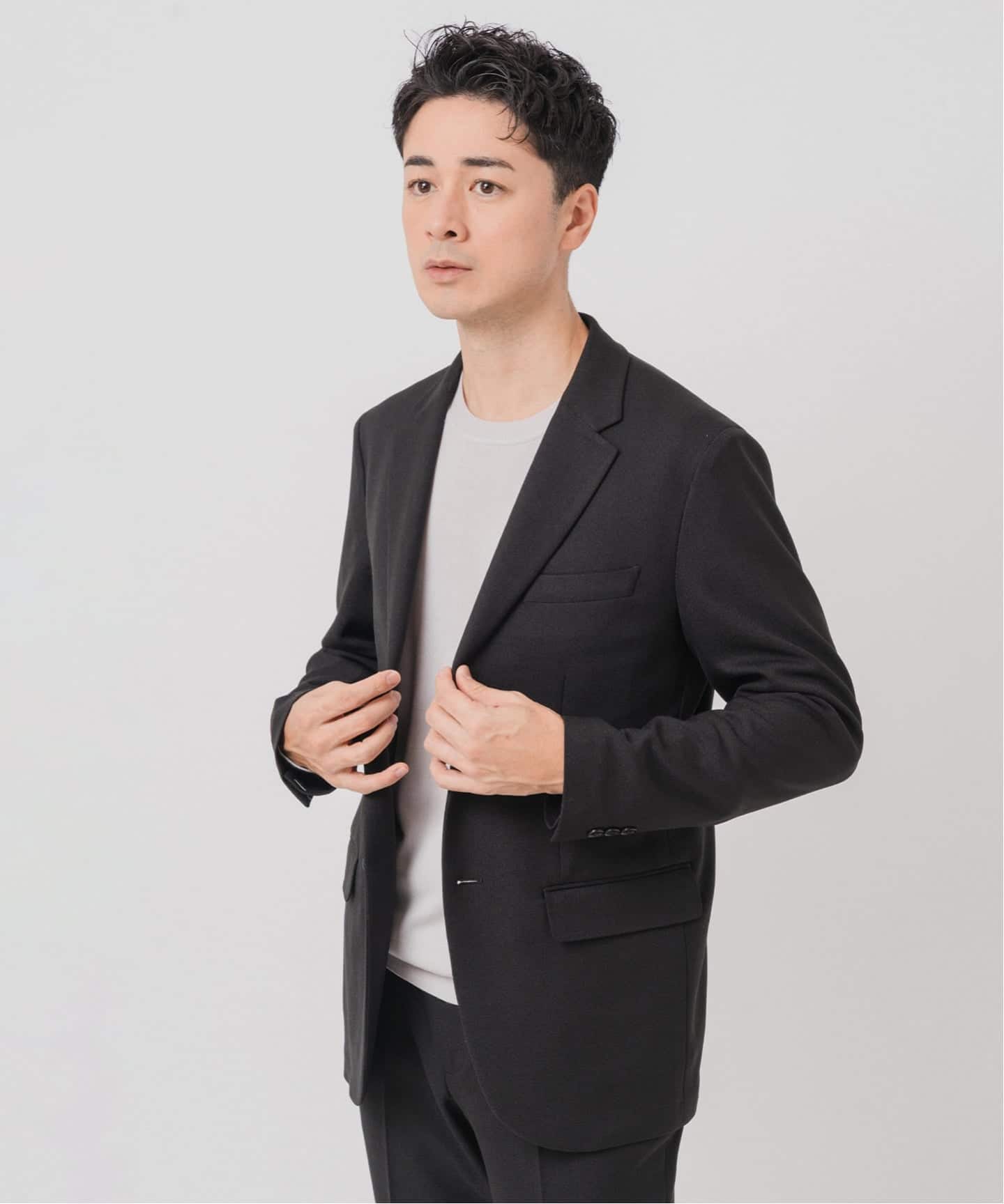 ラフ ツイル2ボタン ジャケット【セットアップ着用可】（テーラード