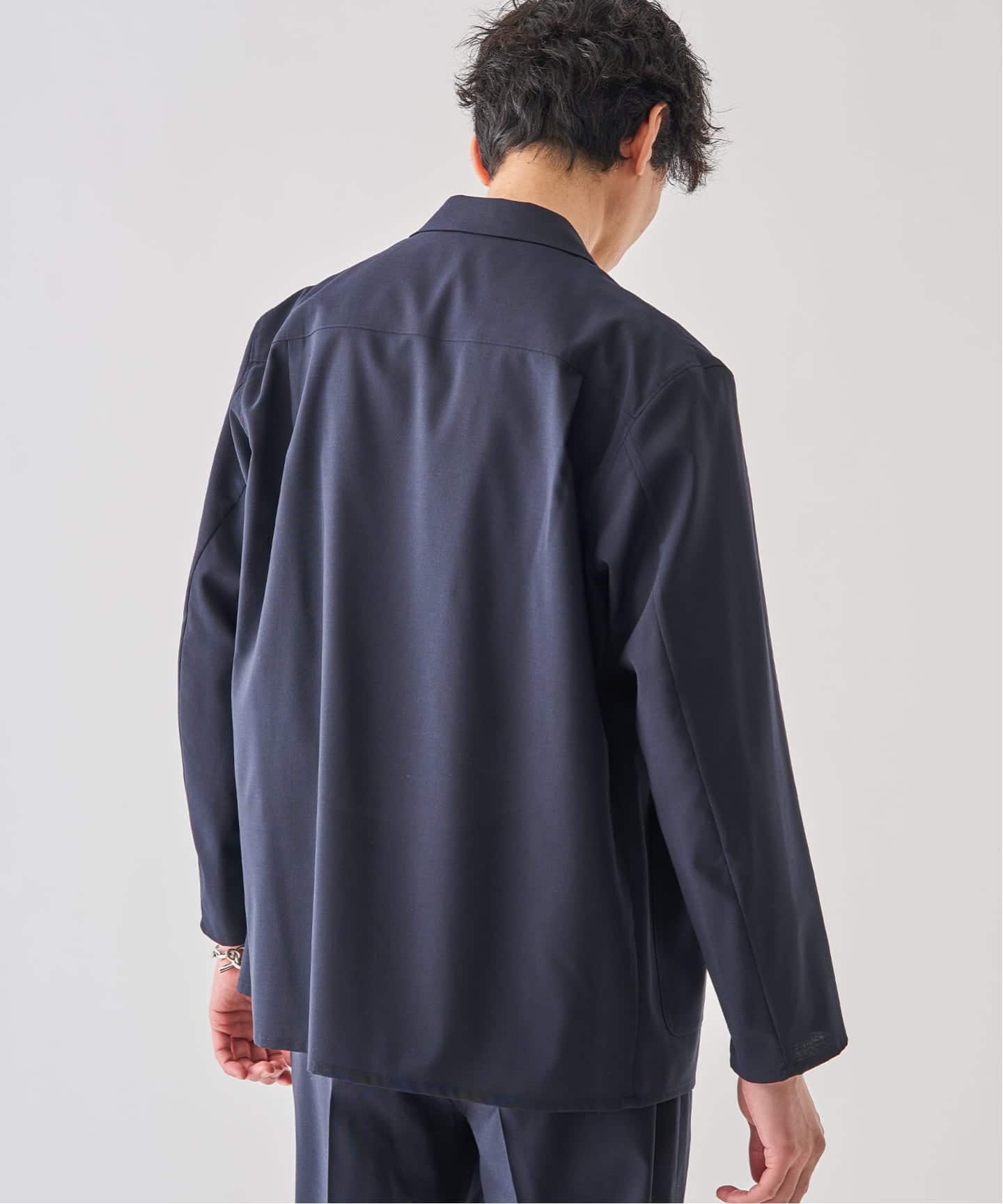 Washable トロピカル シャツ ジャケット【セットアップ着用可
