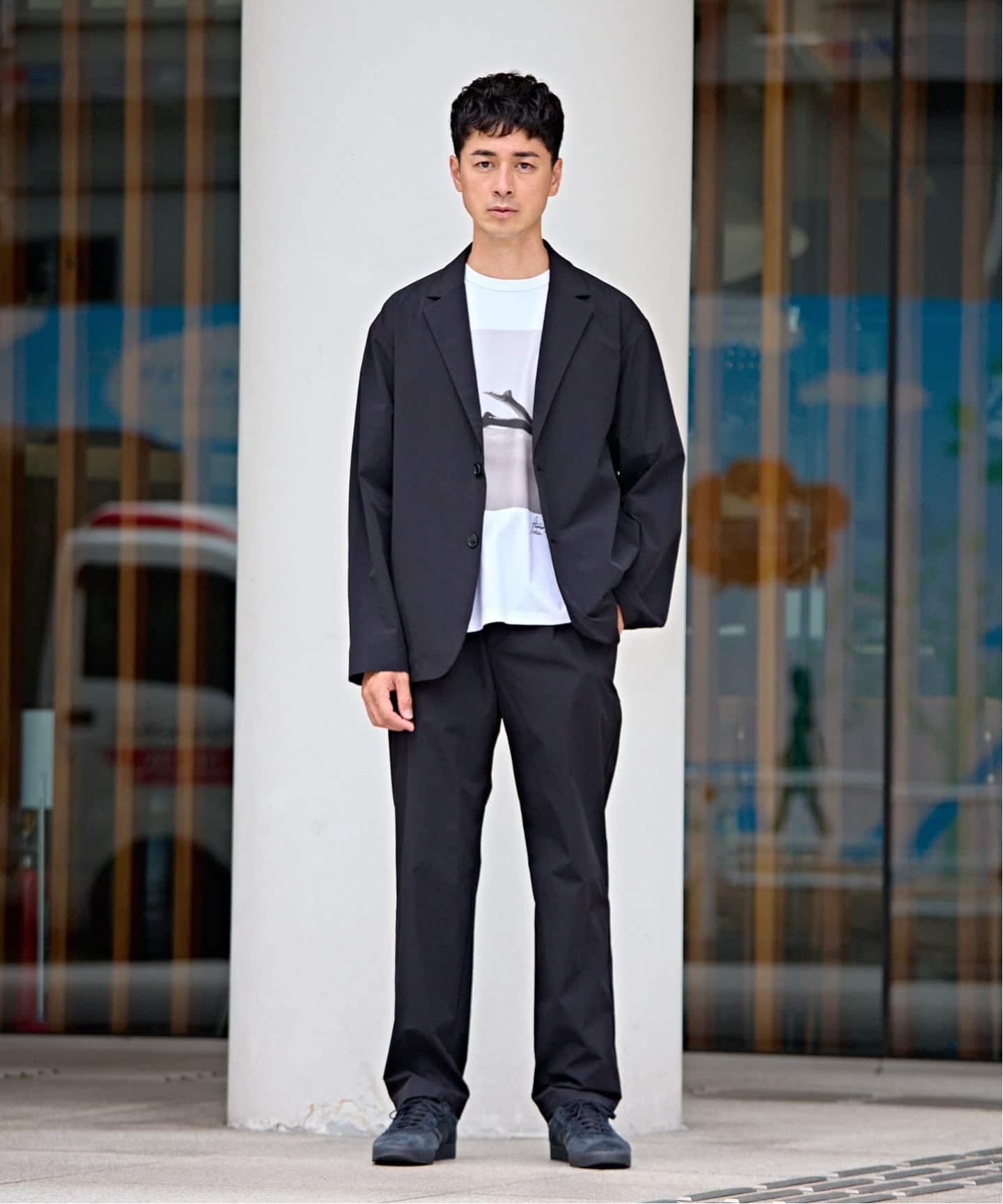 EDIFICE ALL-DAY SETUPシリーズ】2点セット ジャケット&パンツ《WEB