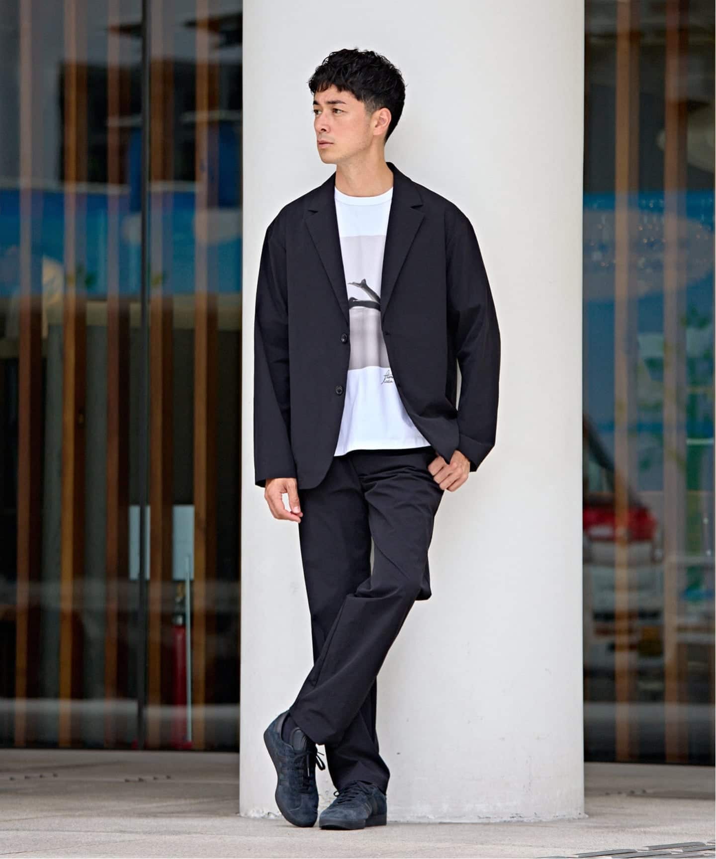EDIFICE ALL-DAY SETUPシリーズ】2点セット ジャケット&パンツ《WEB