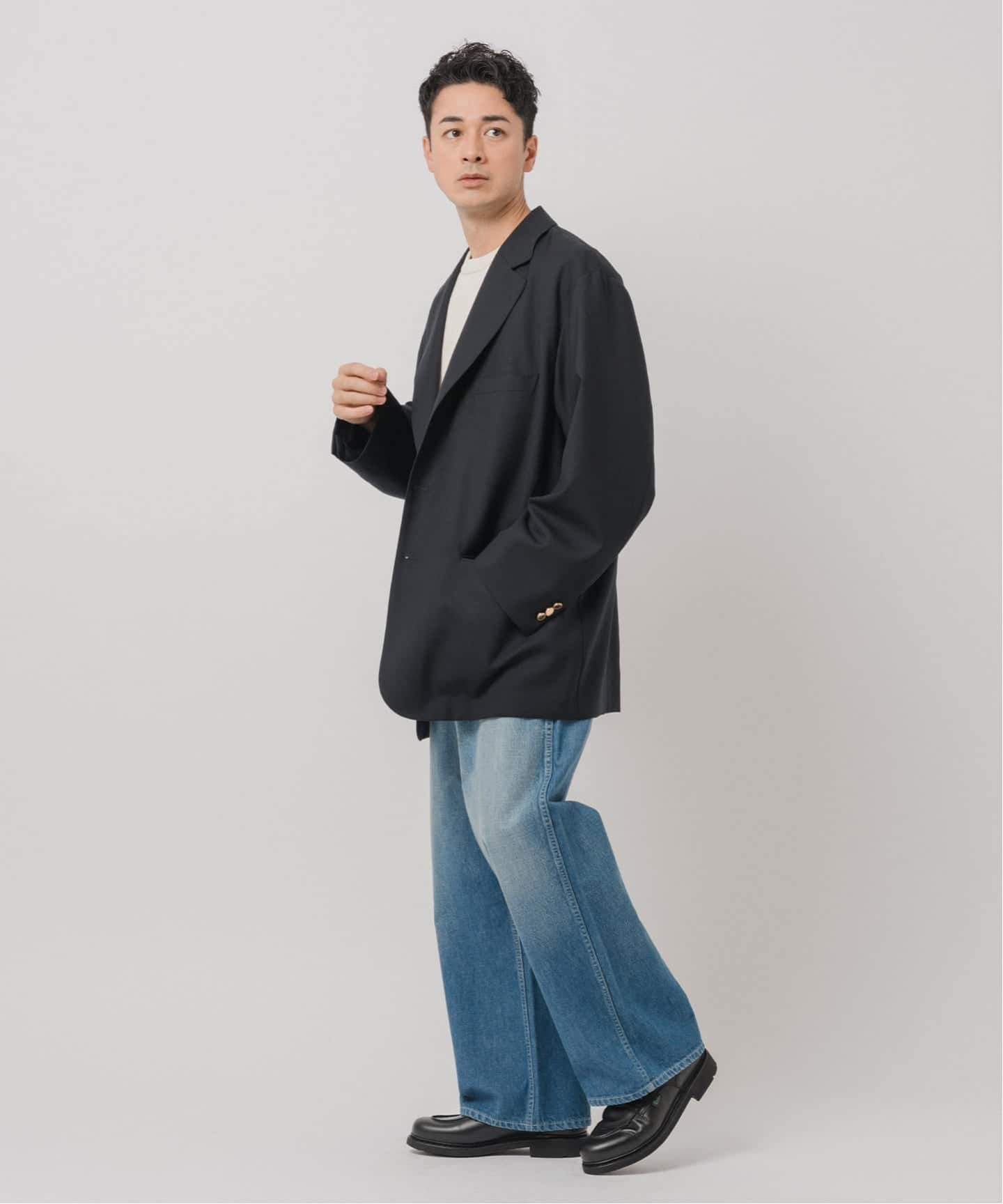 COUTURE D'ADAM／ビッグテーラードジャケット COUTURE D'ADAM (クチュール ド アダム) Big ジャケット Single Blazer