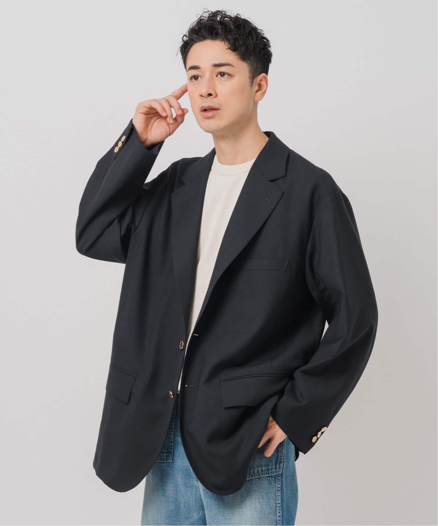 COUTURE D'ADAM (クチュール ド アダム) Big ジャケット Single Blazer