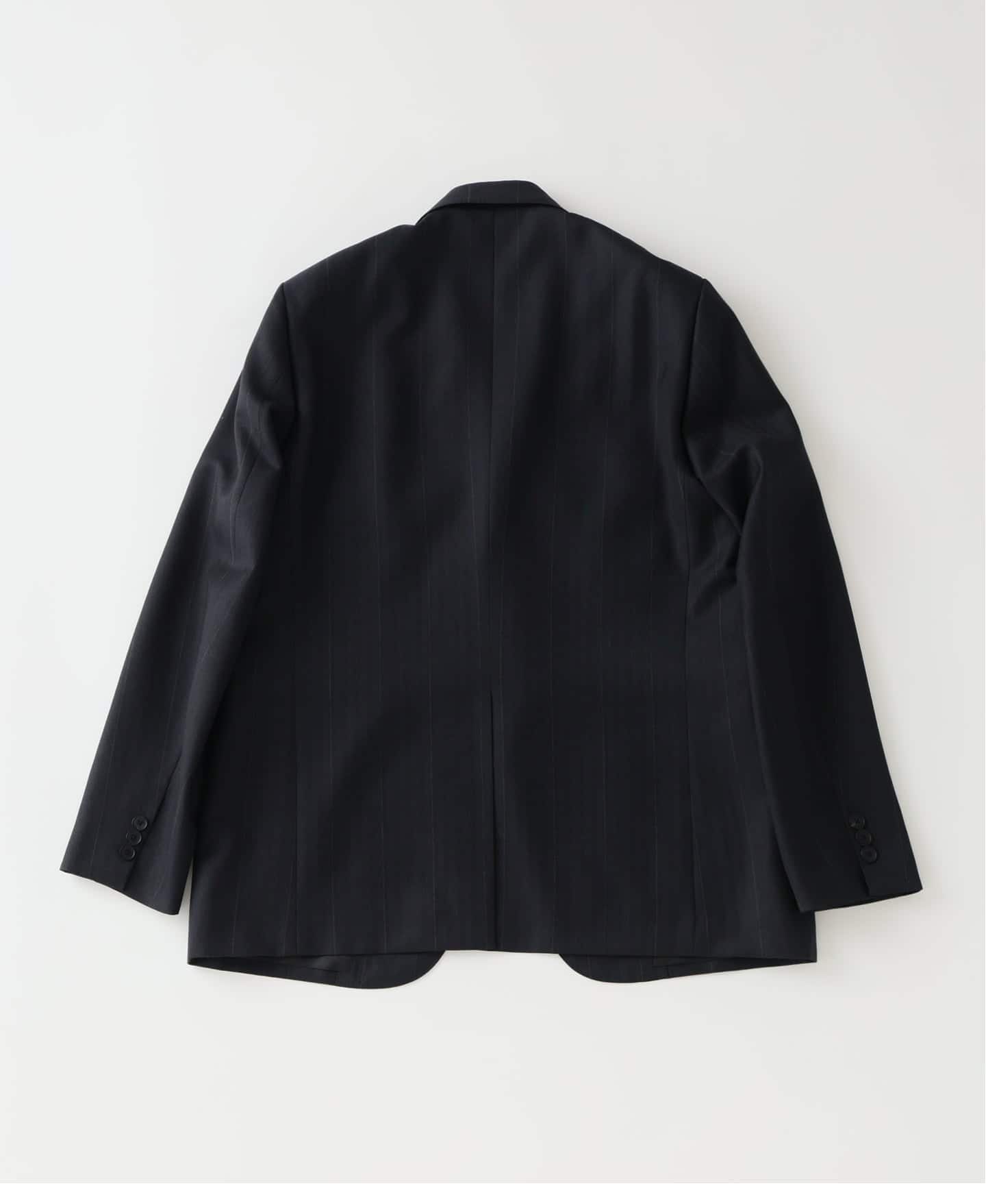 AURALEE BLUEFACED WOOLジャケット Bluefaced Wool Check Double-Breasted Jacket - Brown Check