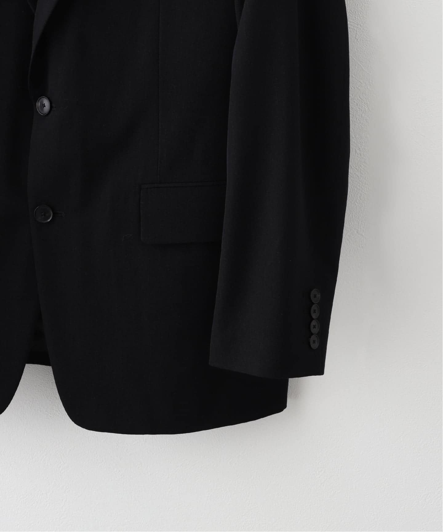 オーラリー/LIGHT WOOL MAX GABARDINE JACKET 黒4 AURALEE: ブラック Light Wool Max Gabardine テーラードジャケット