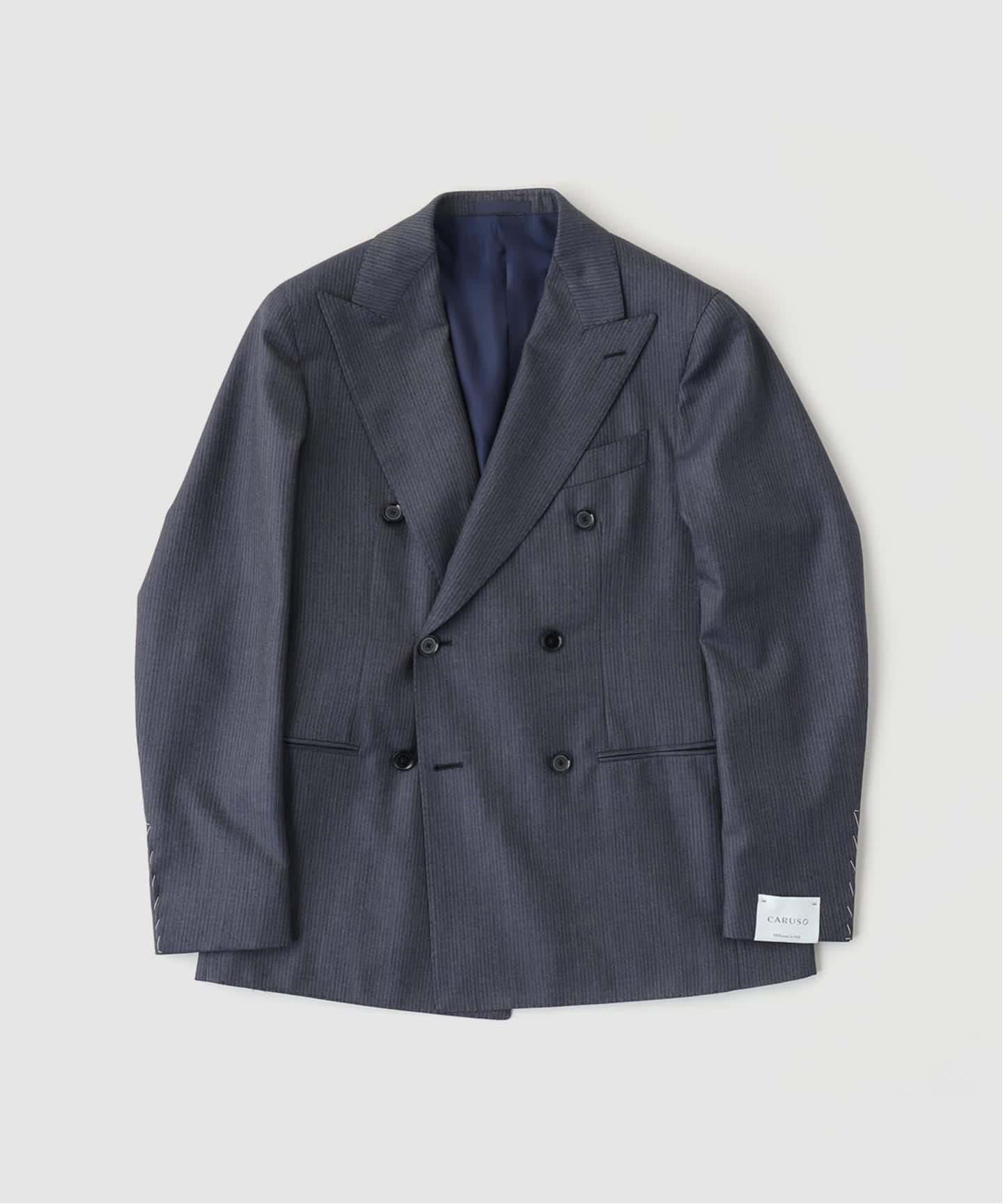 【新品未使用】CARUSO カルーゾ スーツ セットアップ 48 aida Caruso - Aida double-breasted suit in brown technical wool