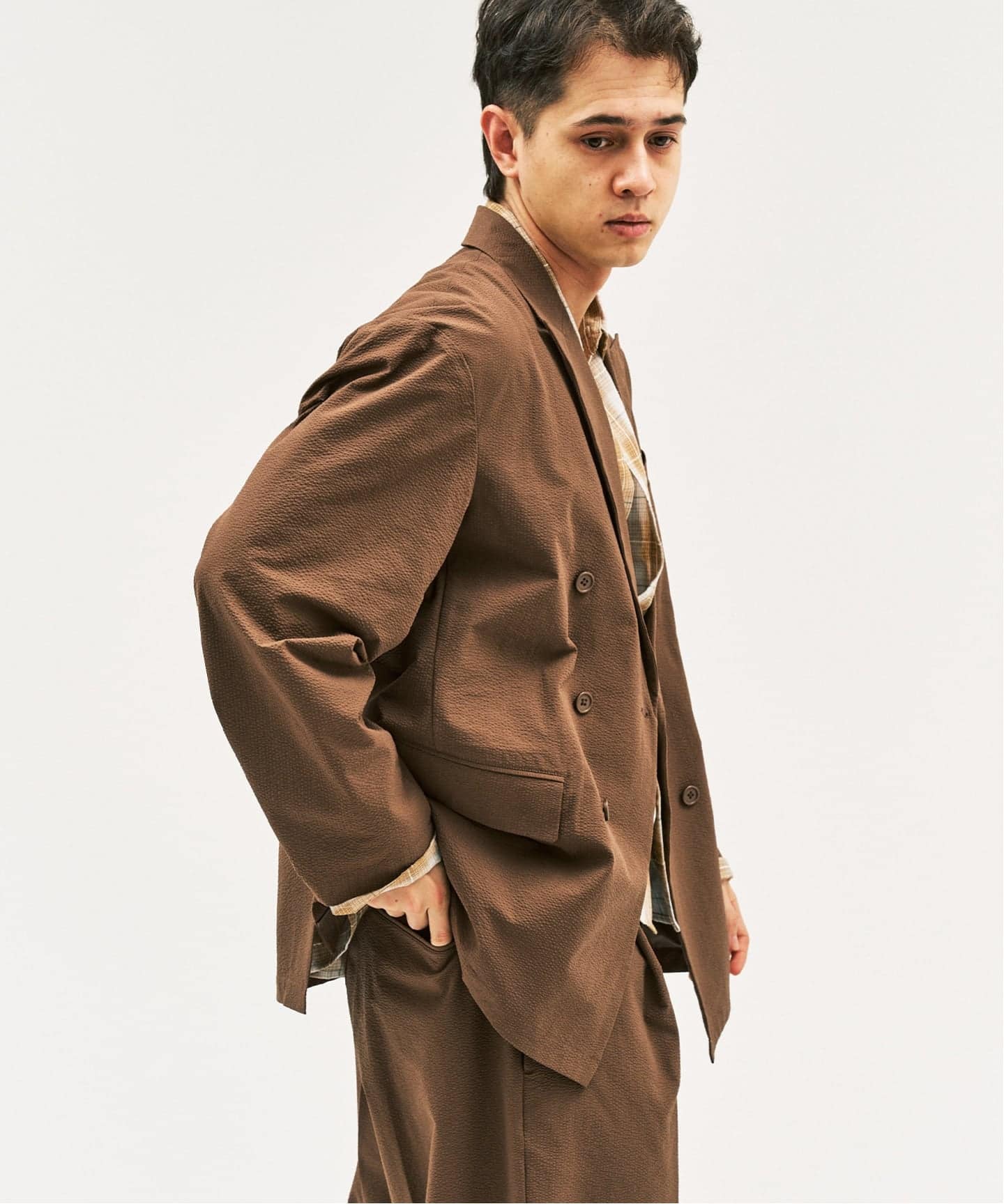 Pサッカーダブルワイドセットアップ ”ジャケット1点+パンツ1点” の2点