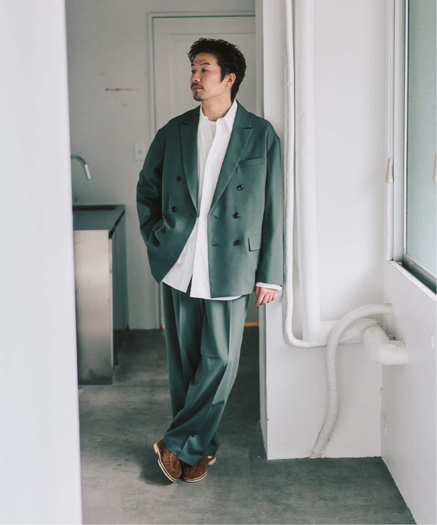 TRダブルワイドセットアップ ”ジャケット1点+パンツ1点” の2点セット