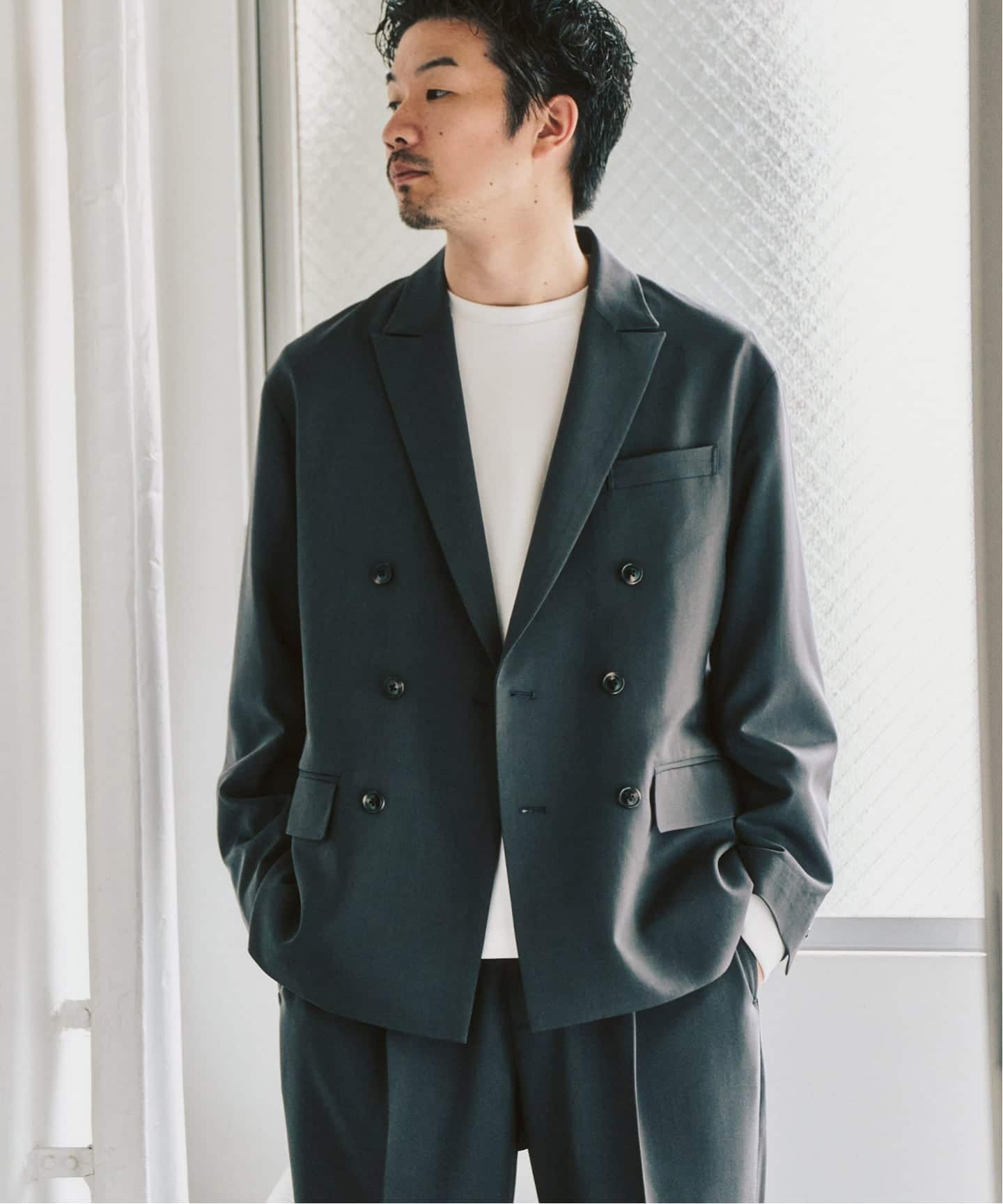 TRダブルワイドセットアップ ”ジャケット1点+パンツ1点” の2点セット