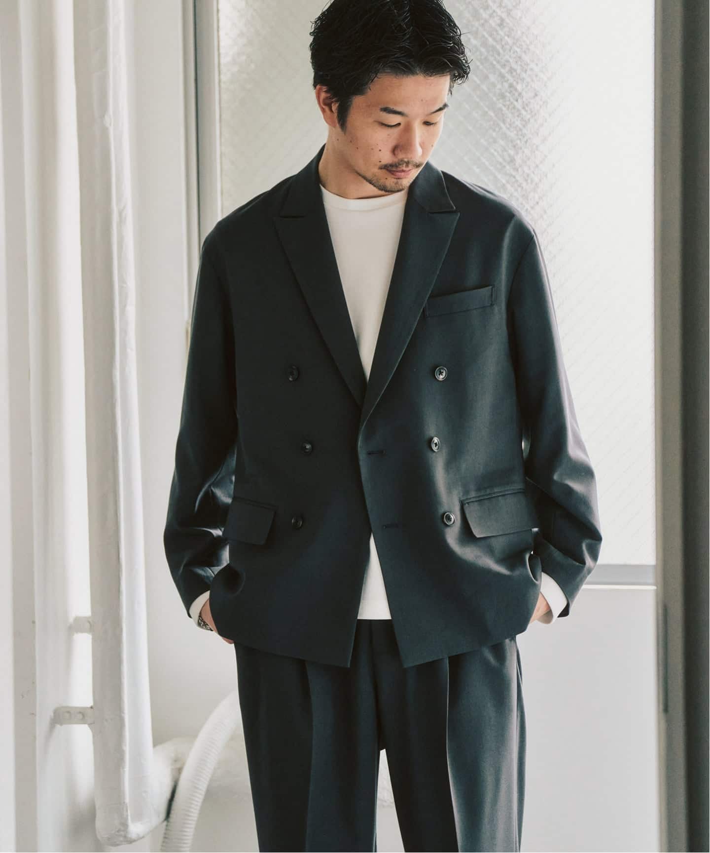 TRダブルワイドセットアップ ”ジャケット1点+パンツ1点” の2点セット