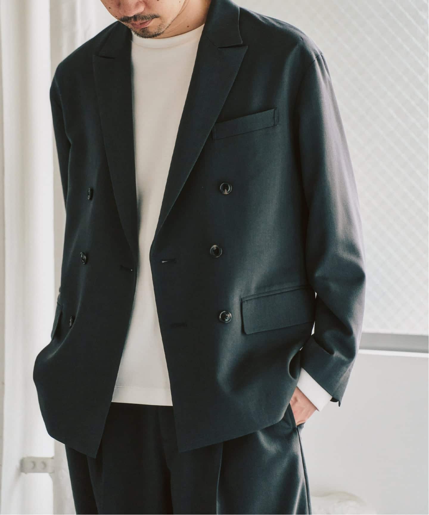 TRダブルワイドセットアップ ”ジャケット1点+パンツ1点” の2点セット