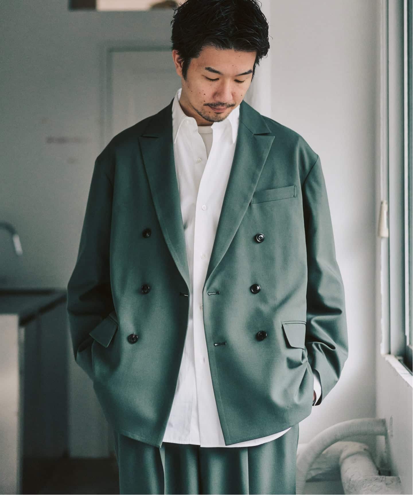 TRダブルワイドセットアップ ”ジャケット1点+パンツ1点” の2点セット