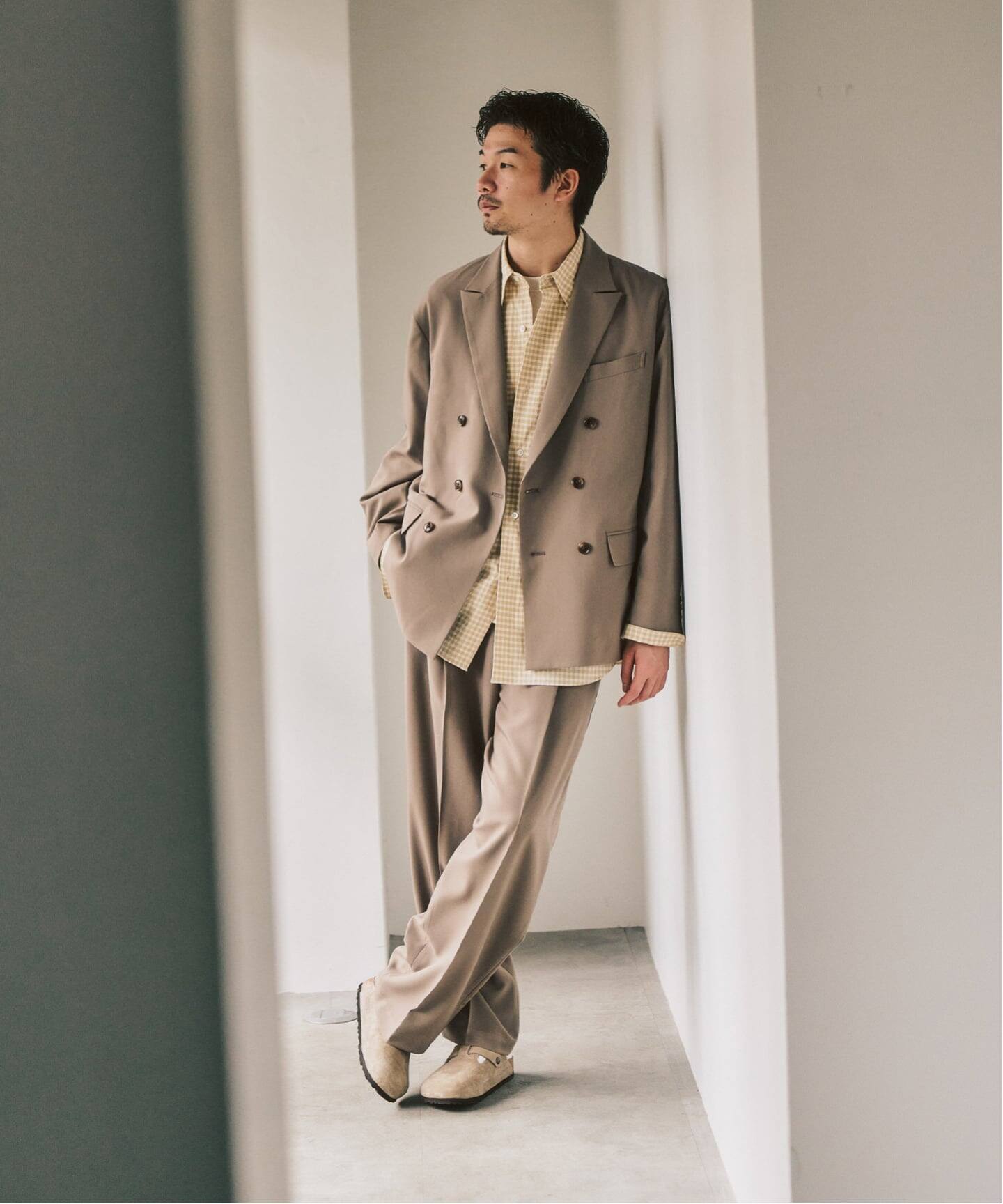 TRダブルワイドセットアップ ”ジャケット1点+パンツ1点” の2点セット 