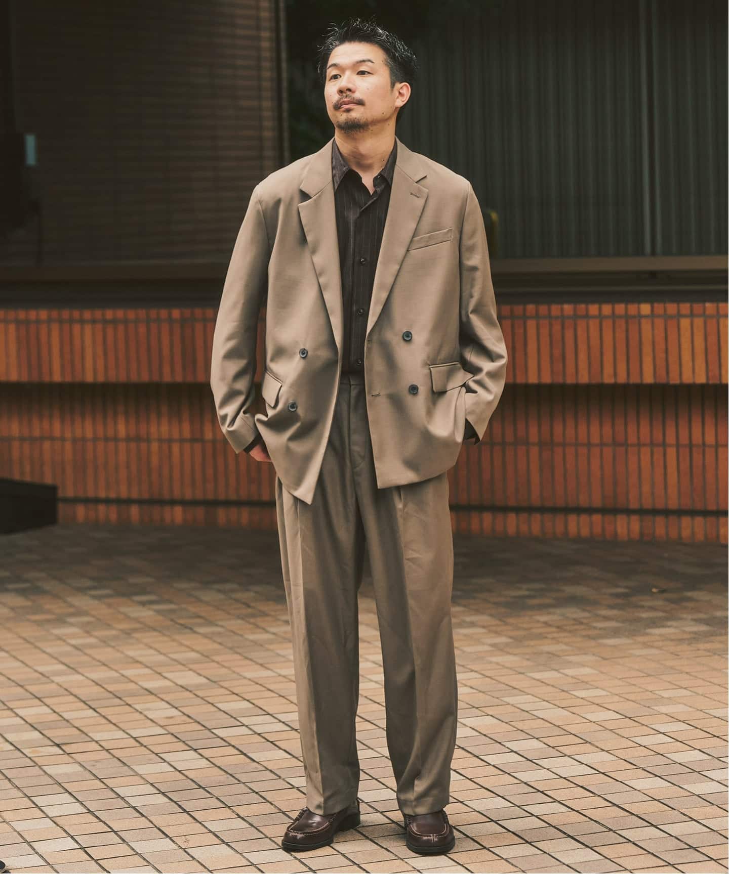 TWツイル ダブルジャケット ”セットアップ着用可能”（テーラード