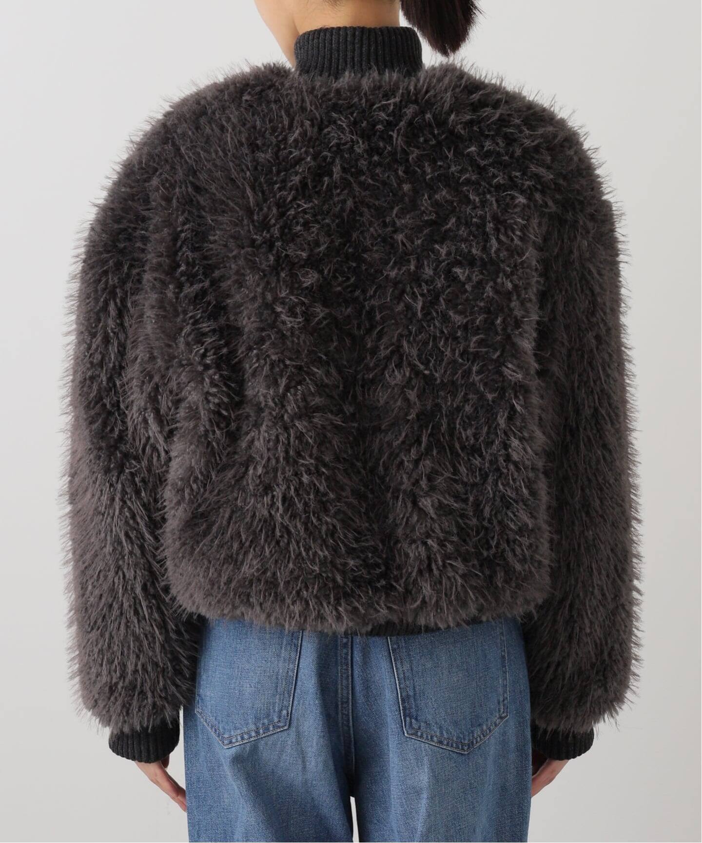 FURFUR シャギーコクーンブルゾン Geek Office / ギークオフィス】POLYSOOEM / SHAGGY FAUX FUR JACKET