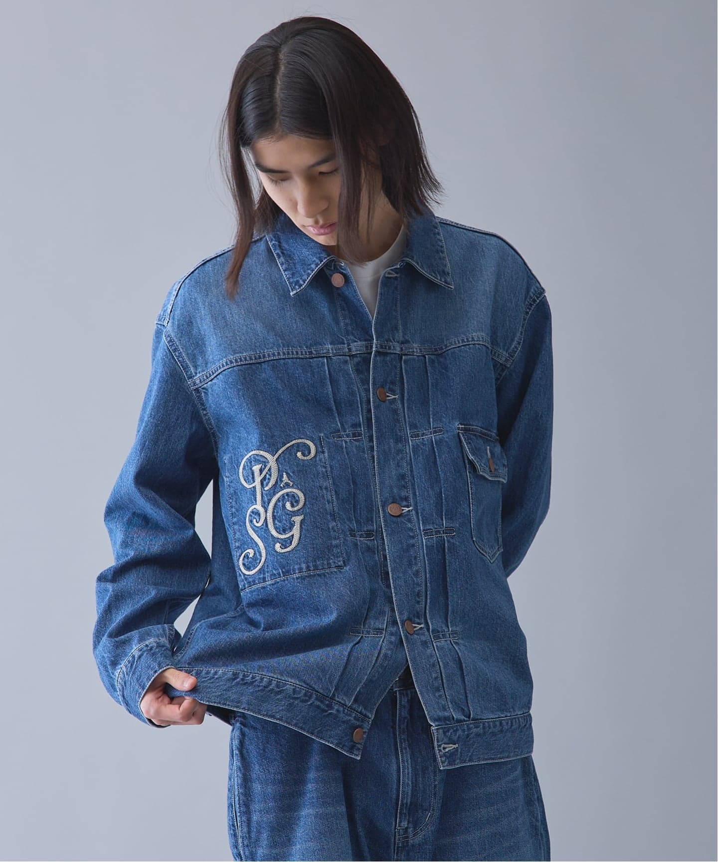 prage デニムジャケット デニムブルー Paris Saint-Germain / パリ・サン＝ジェルマン】 JP JAPAN Denim