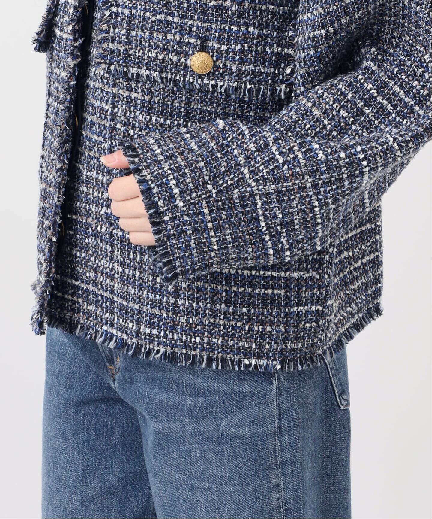 GIOLICATWEED ドルマンジャケット 一部店舗＆WEB限定】GIOLICATWEED ドルマンジャケット（ノーカラー