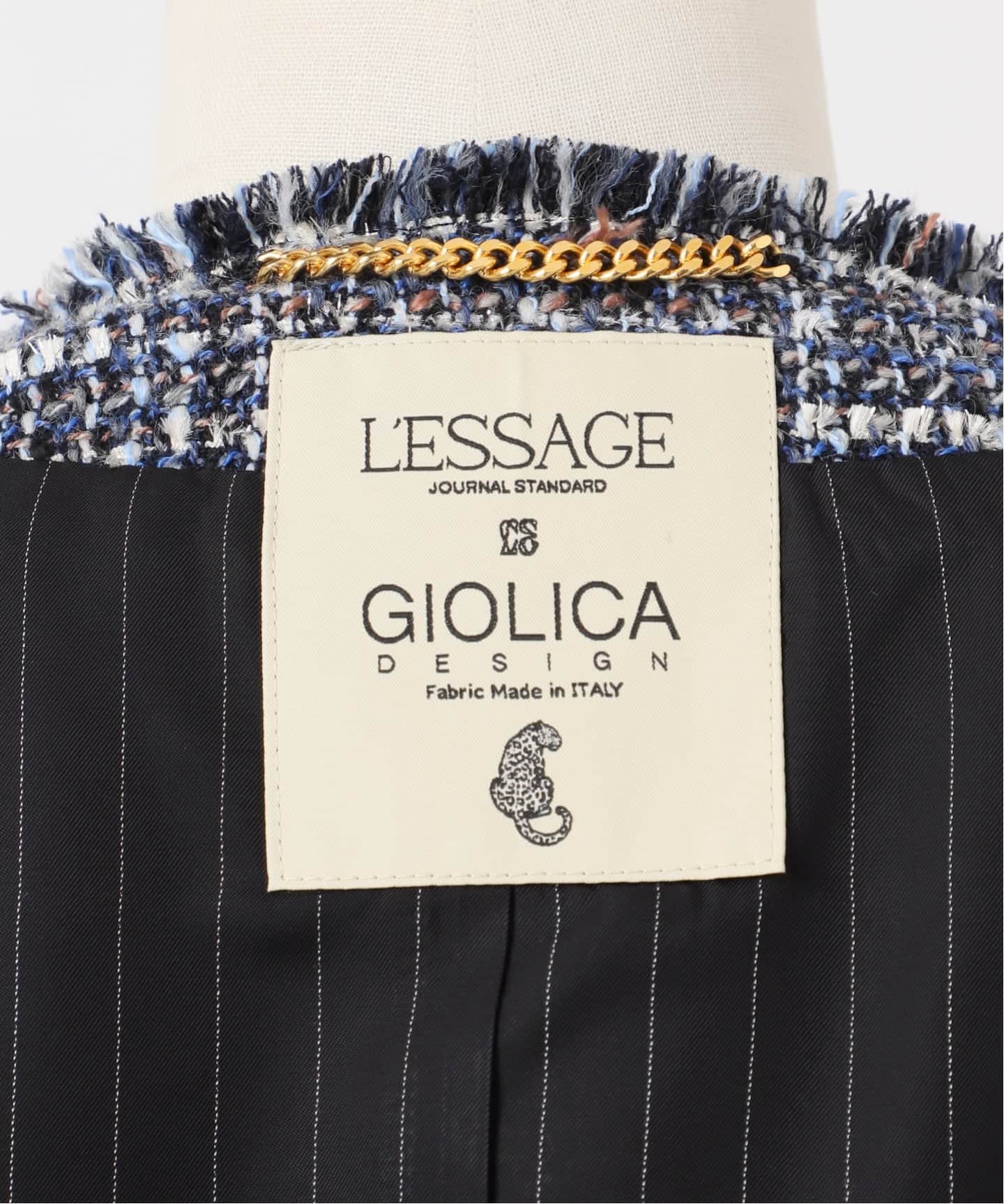 一部店舗＆WEB限定】GIOLICATWEED ドルマンジャケット（ノーカラー