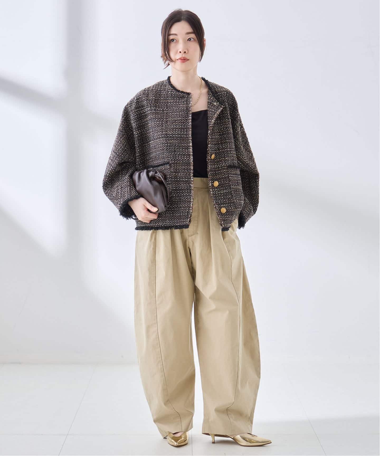 GIOLICA TWEEDドルマンジャケット　ツイードジャケット 予約》GIOLICA TWEED ドルマンジャケット（その他ジャケット・スーツ