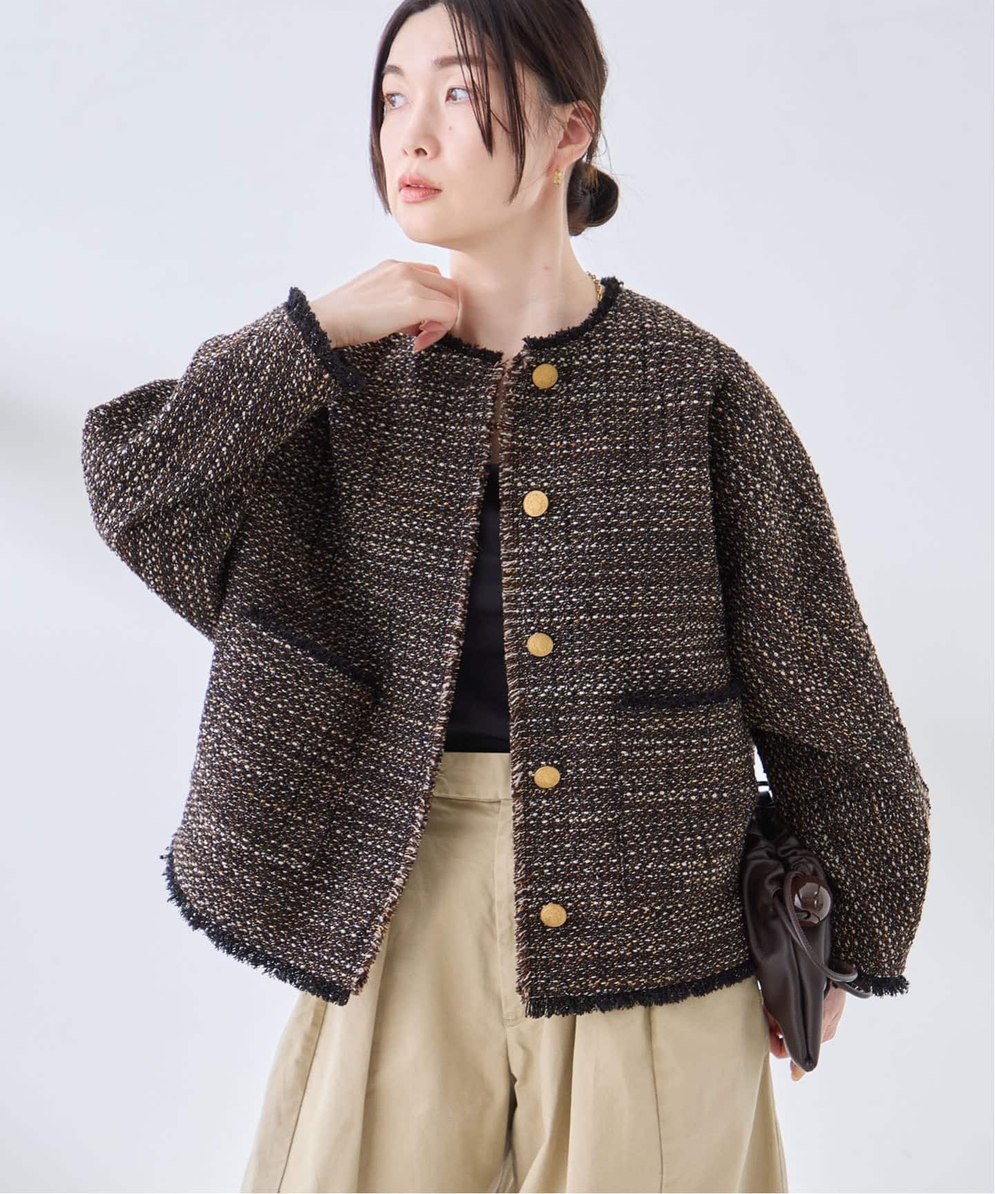予約》GIOLICA TWEED ドルマンジャケット（その他ジャケット・スーツ