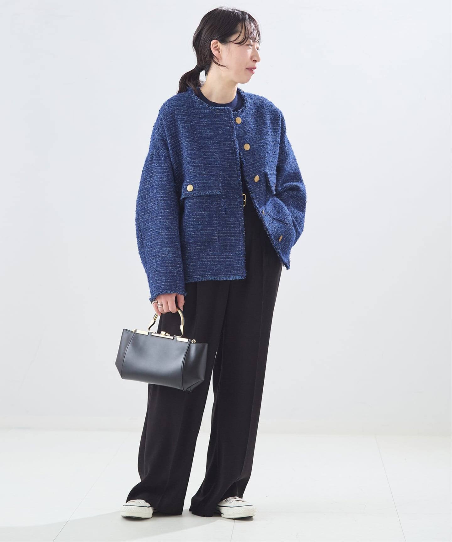 【一部店舗＆WEB限定】GIOLICATWEED ドルマンジャケット 2 一部店舗＆WEB限定】GIOLICATWEED ドルマンジャケット 2（ノーカラー
