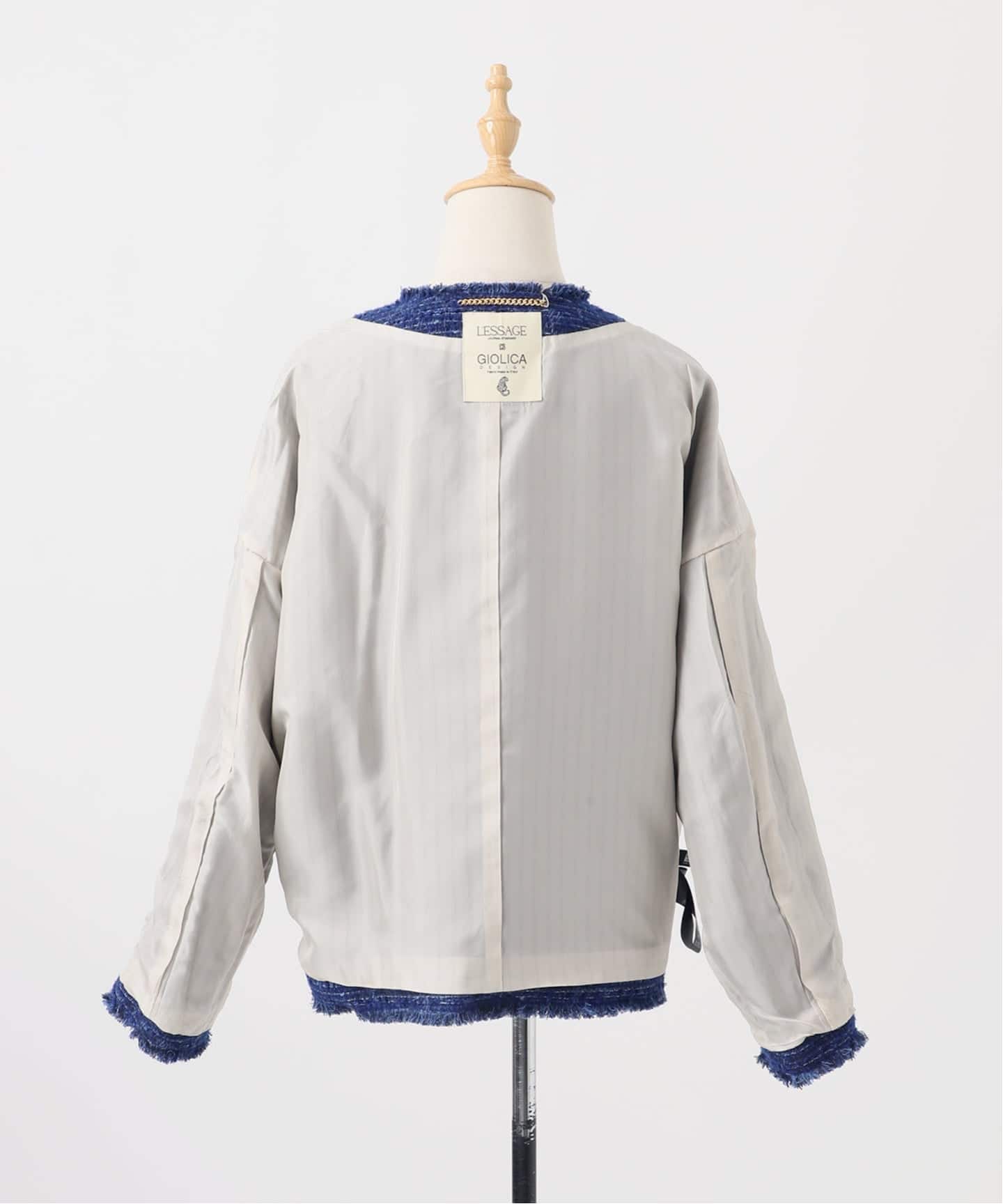 一部店舗＆WEB限定】GIOLICATWEED ドルマンジャケット 2（ノーカラー