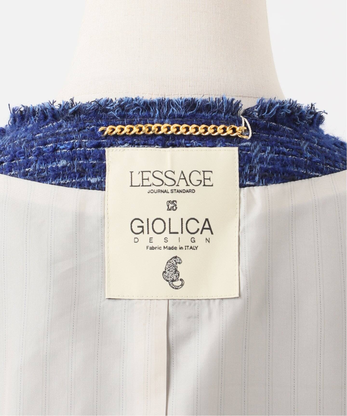 一部店舗＆WEB限定】GIOLICATWEED ドルマンジャケット 2（ノーカラー