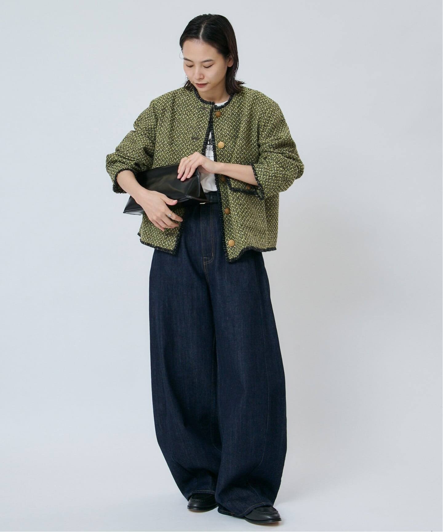 予約》【一部店舗＆WEB限定】GIOLICAツイード C ジャケット（ノー