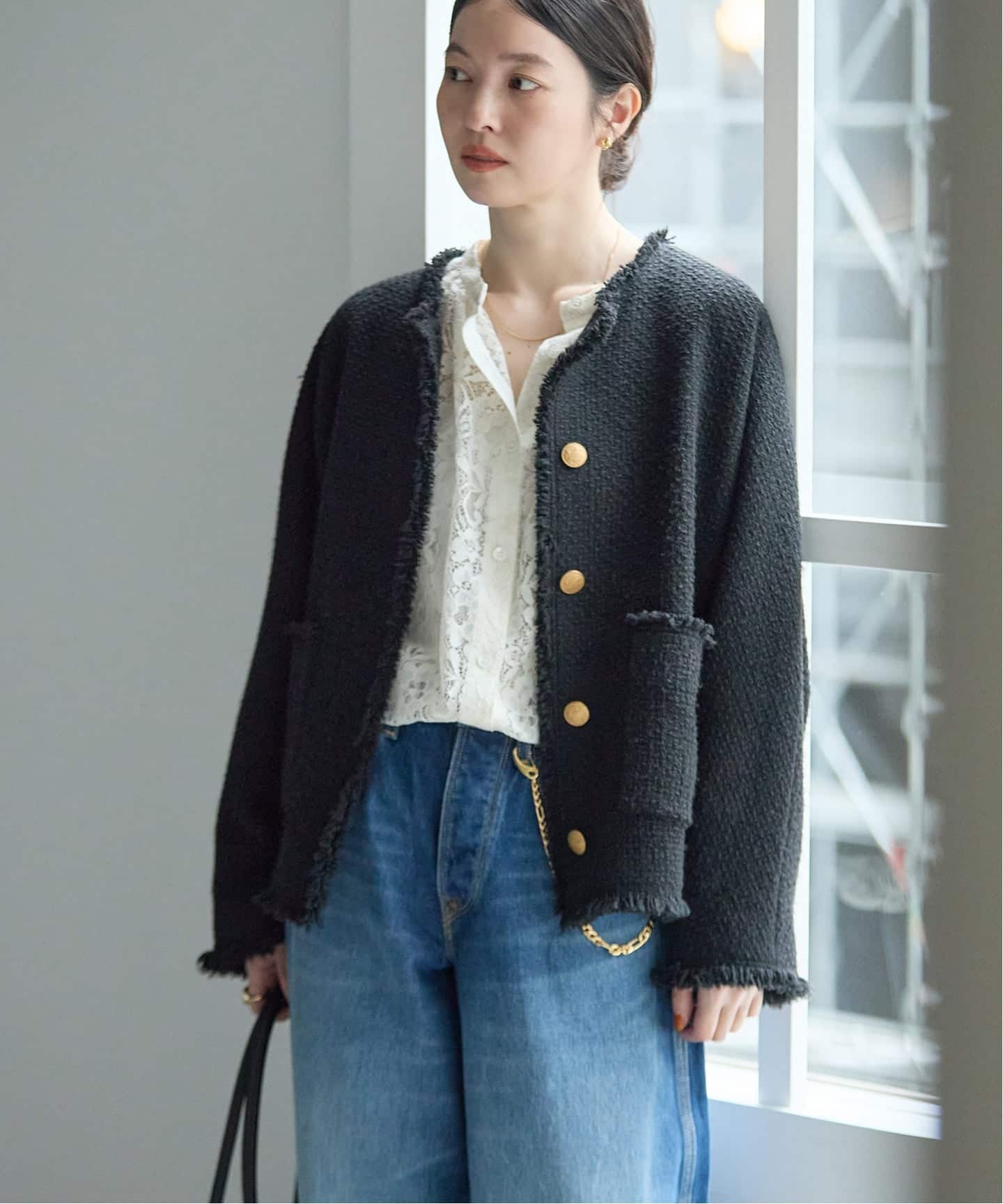 追加6》【金子綾さん着用】GIOLICA TWEED ドルマンジャケット（その他