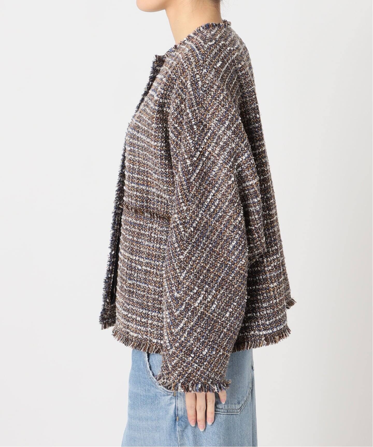 予約》GIOLICATWEED ドルマンジャケット 2（ノーカラージャケット