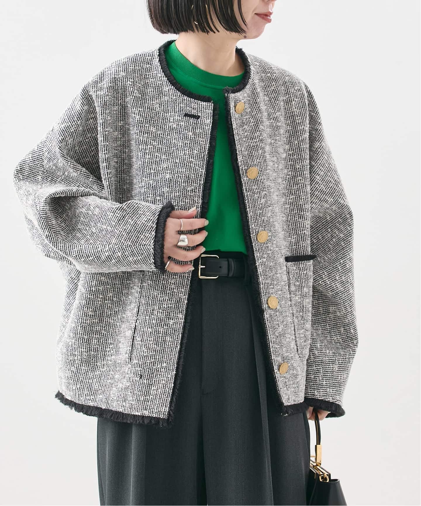 追加予約》【一部店舗＆WEB限定】GIOLICATWEED ドルマンジャケット 3