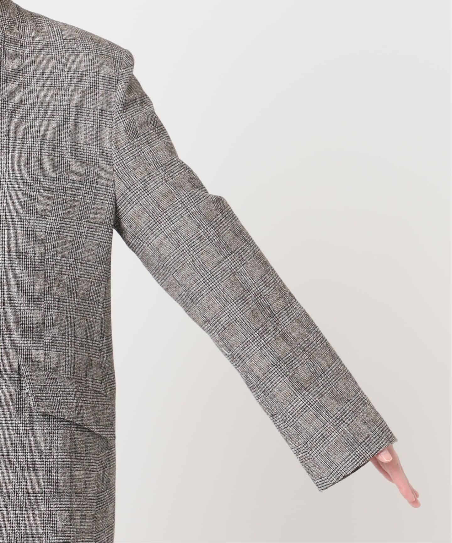 ツイードグレンチェックジャケット（ノーカラージャケット）｜JOURNAL