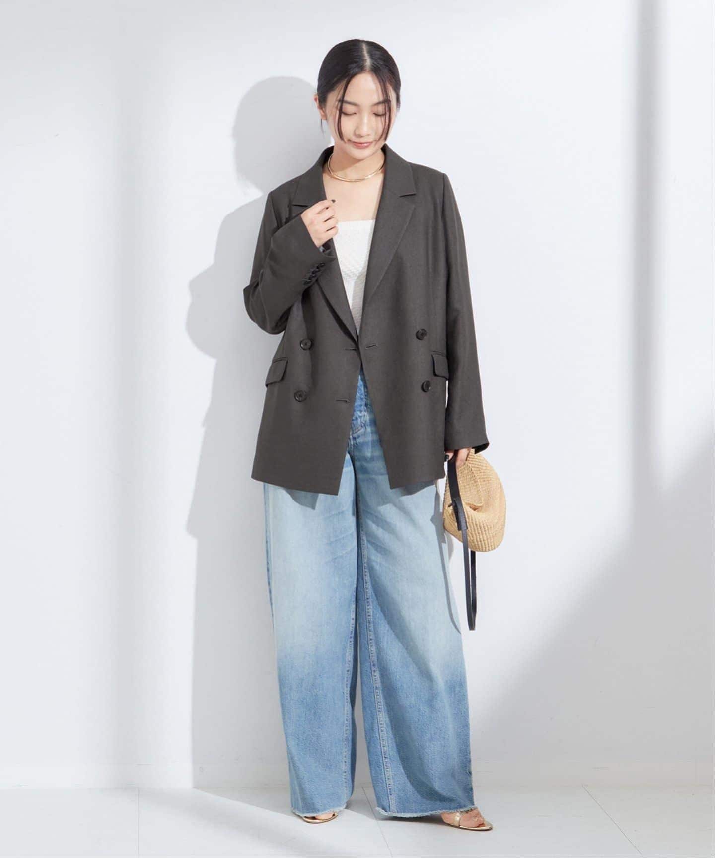 予約》アイアスダブルブレステッドジャケット（テーラードジャケット