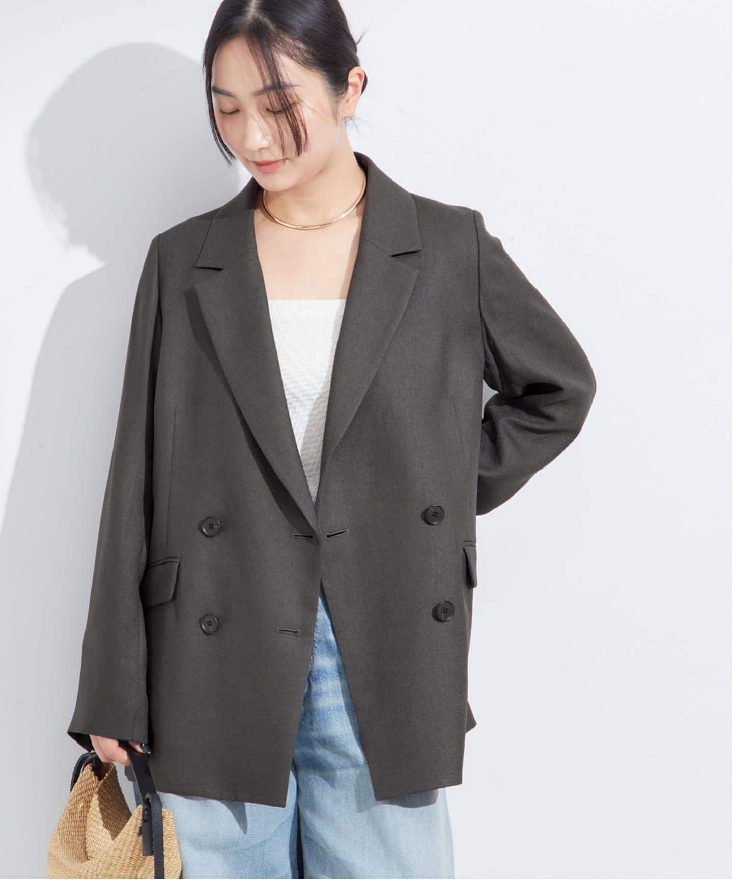 予約》アイアスダブルブレステッドジャケット（テーラードジャケット