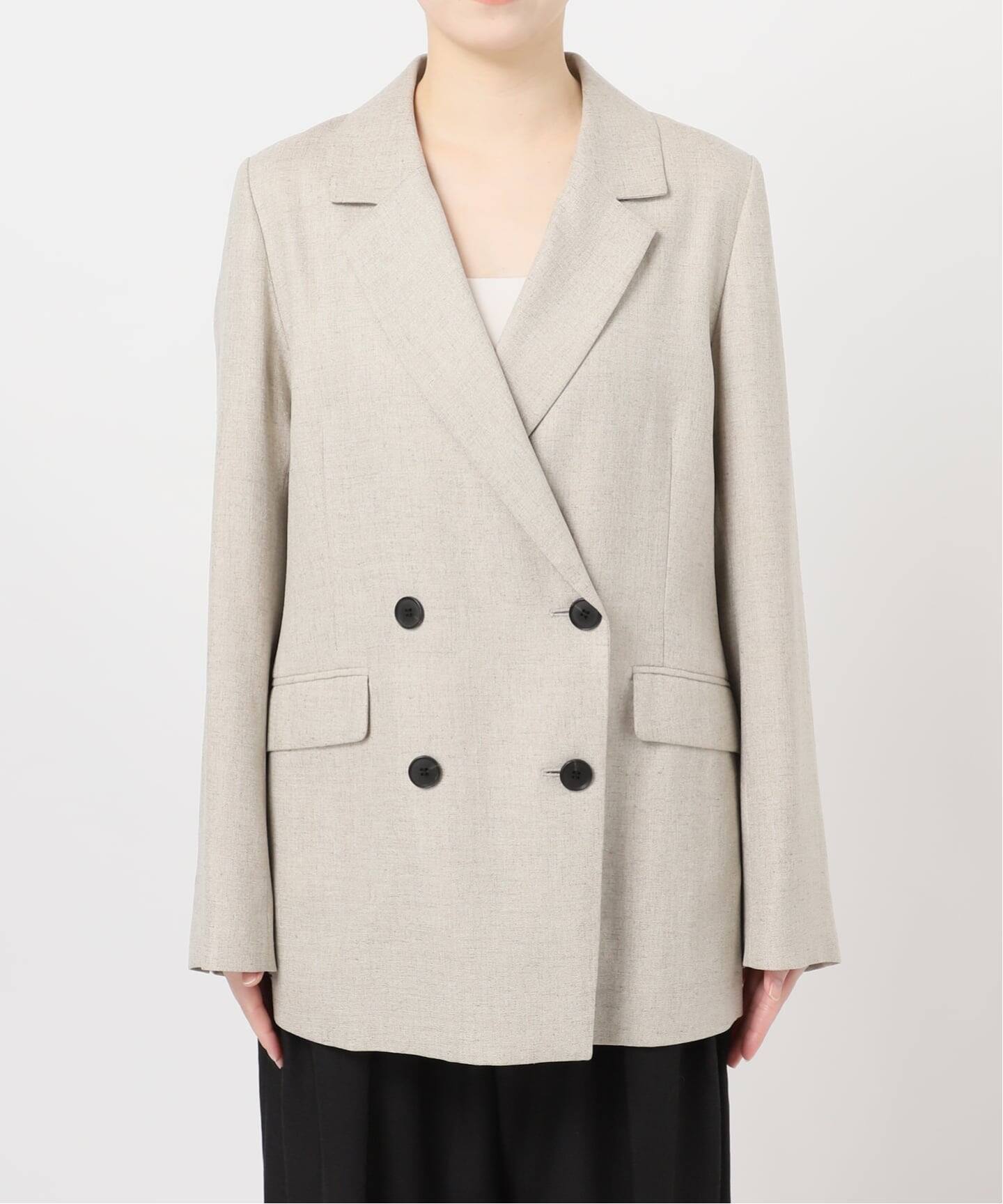 人気 ジャーナルスタンダード レサージュ アイアスダブルジャケット ブラック 黒 予約》アイアスダブルブレステッドジャケット（テーラードジャケット