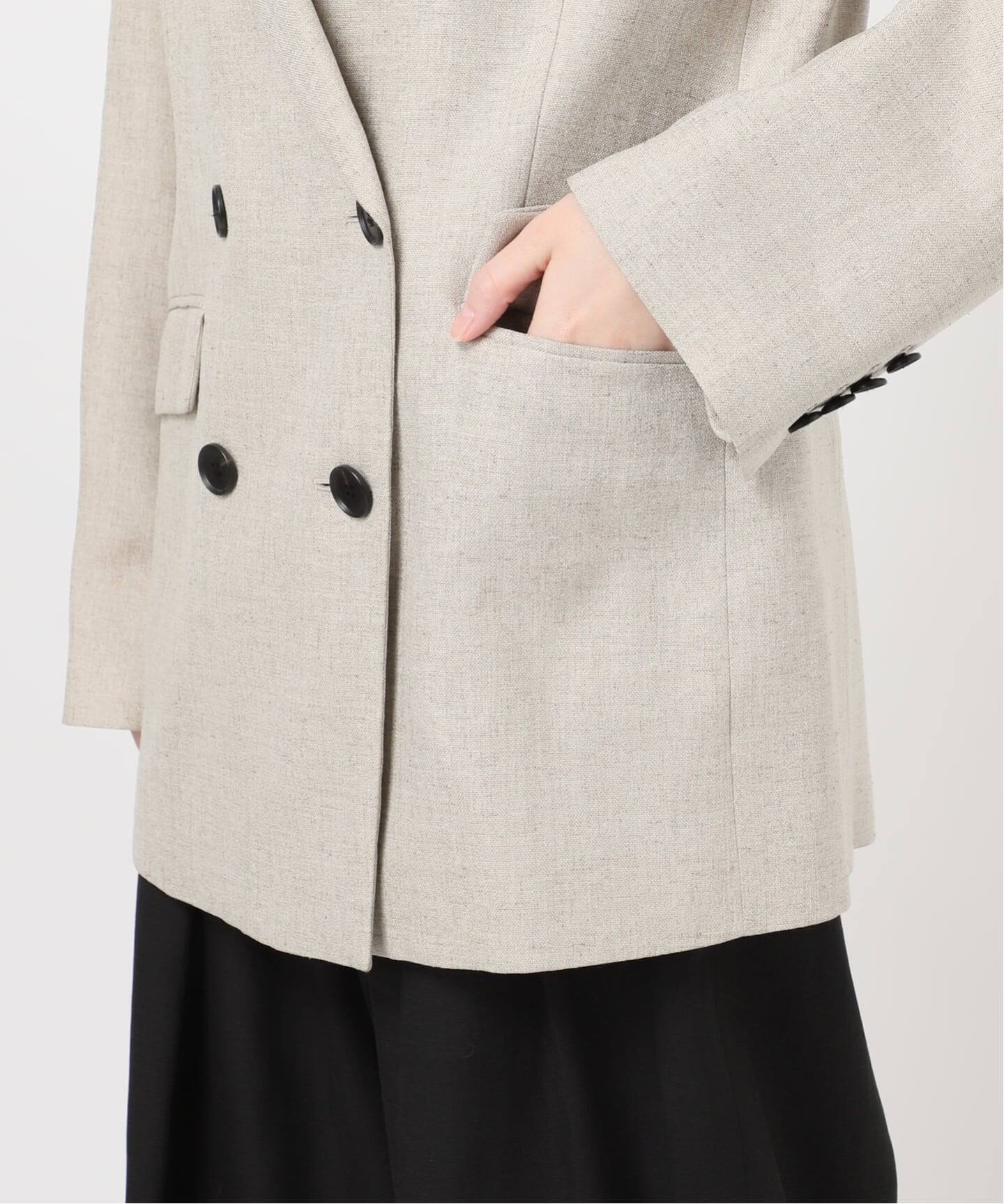 予約》アイアスダブルブレステッドジャケット（テーラードジャケット