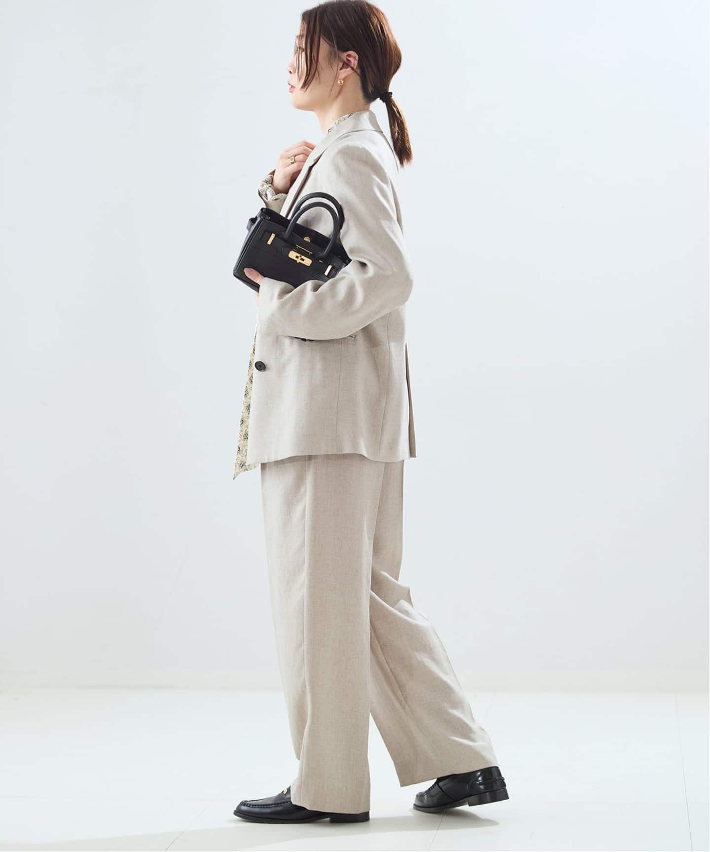 L'ESSAGE アイアス ダブルブレステッドジャケット24SS 美品 JOURNAL STANDARD L'ESSAGE｜《セットアップ可》アイアスダブルブレス