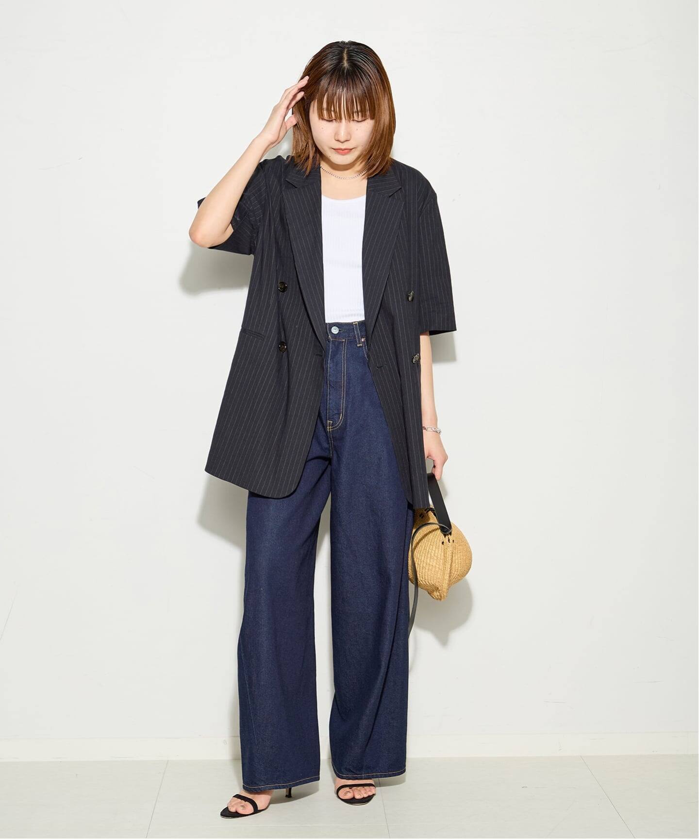 【1度着用のみ美品】 ジャーナルスタンダード リネンオーバーサイズジャケット バイオリネン オーバーサイズジャケット（テーラードジャケット