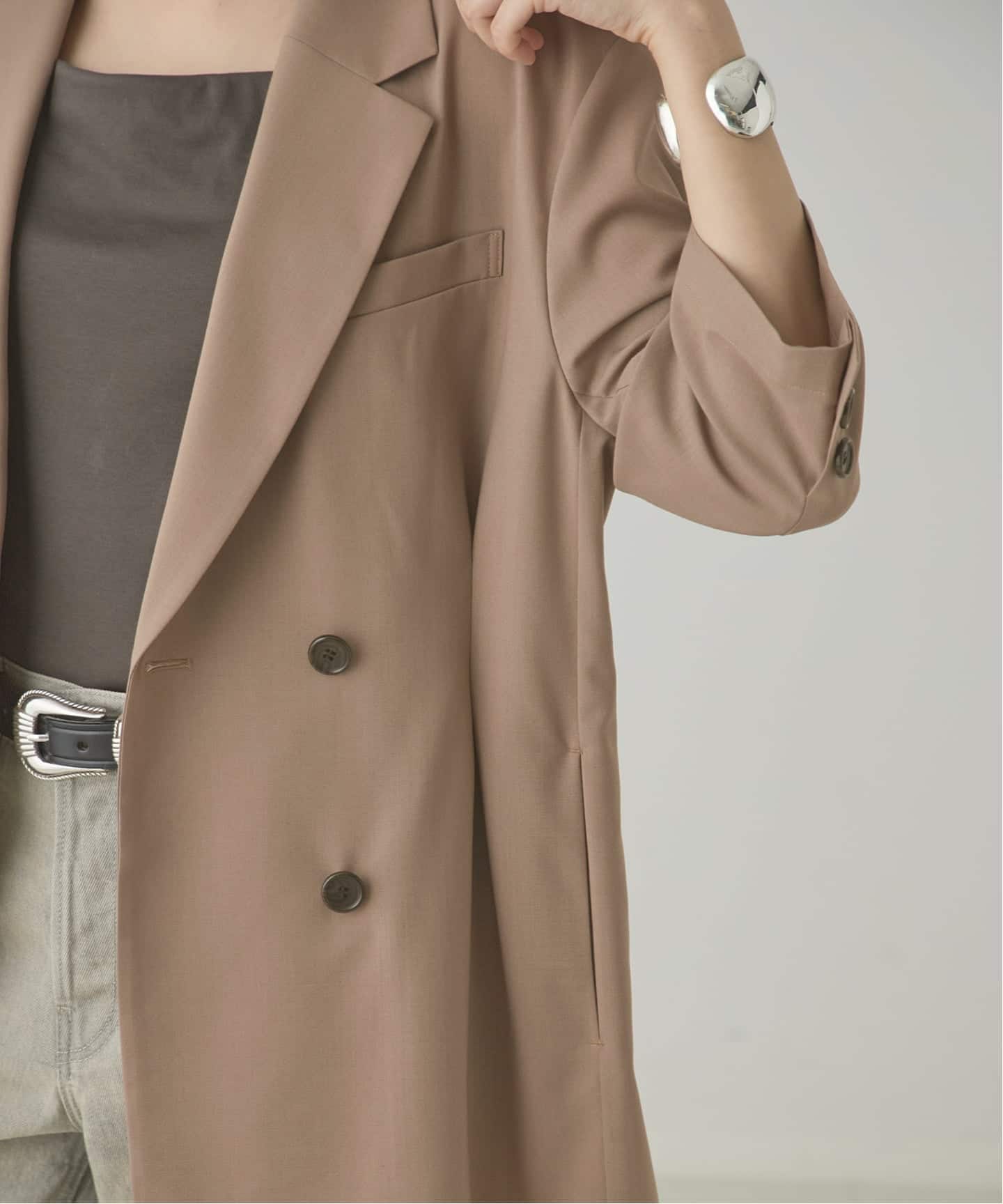 セットアップ可》POPLIN タックジャケット（その他ジャケット・スーツ