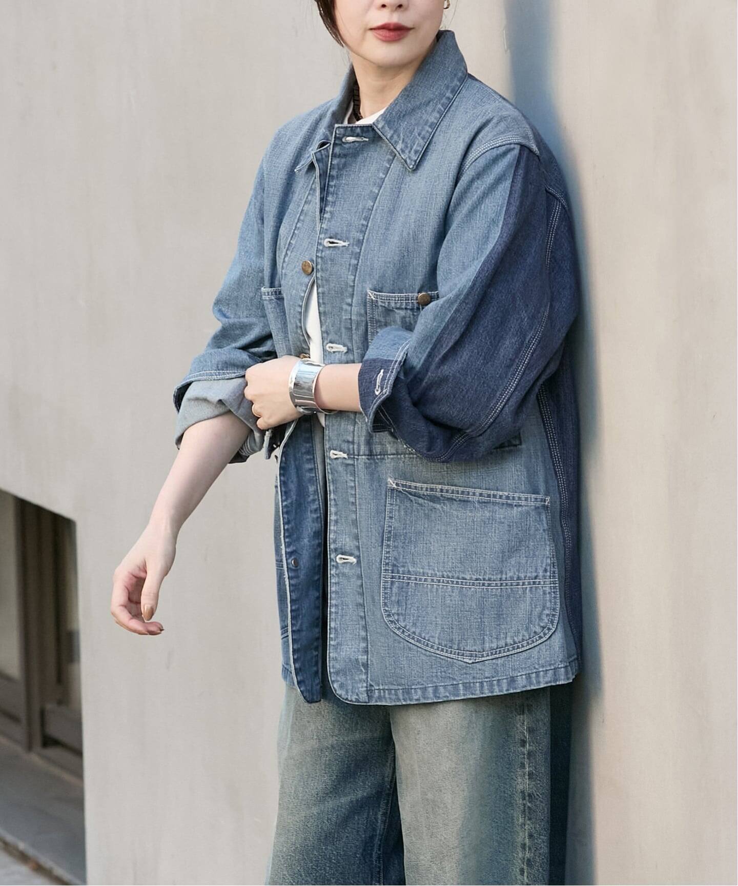 別注【INSCRIRE*LEE*LESSAGE】LOCO JK DENIM OW*U：カバーオール 