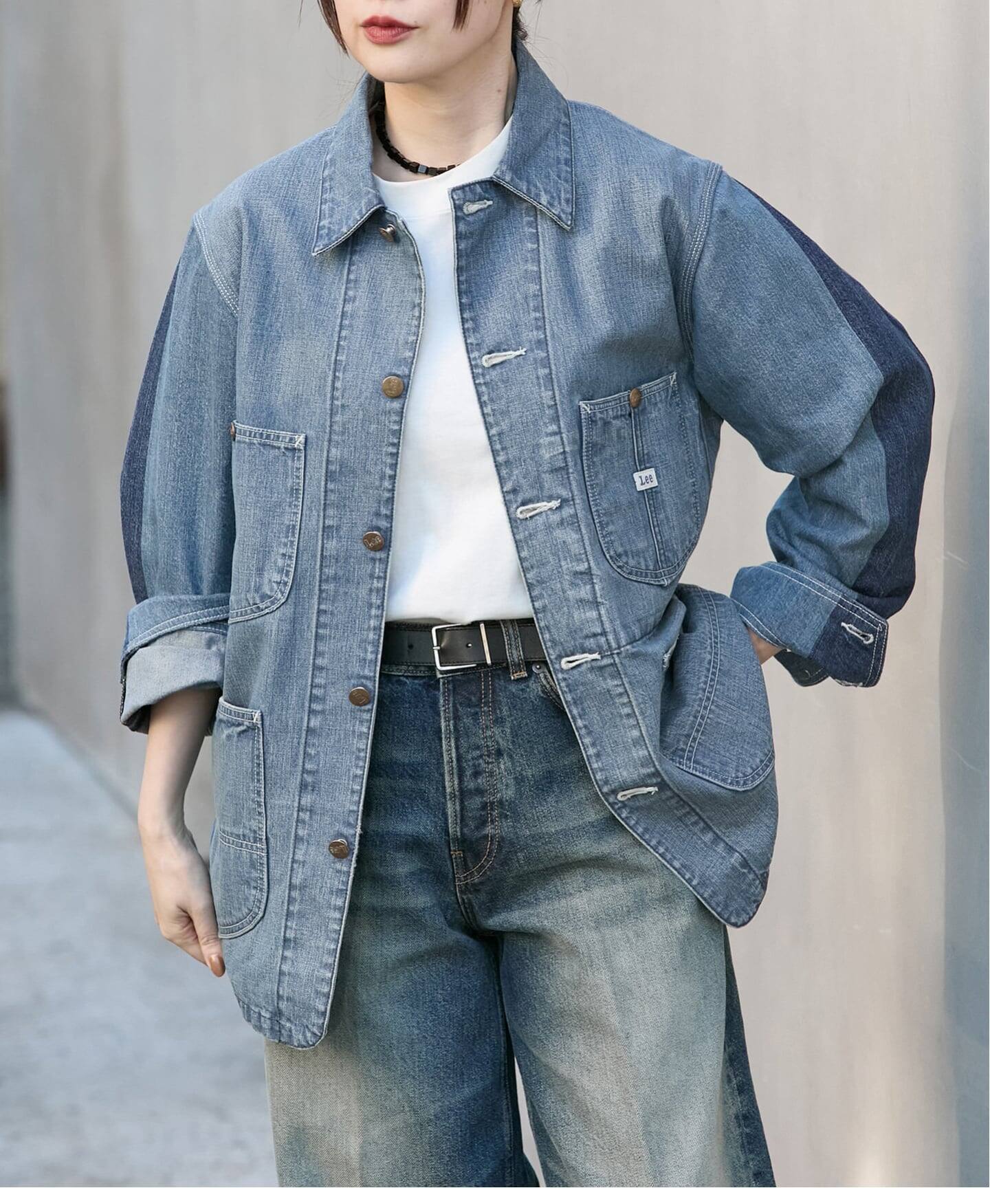 別注【INSCRIRE*LEE*LESSAGE】LOCO JK DENIM OW*U：カバーオール 