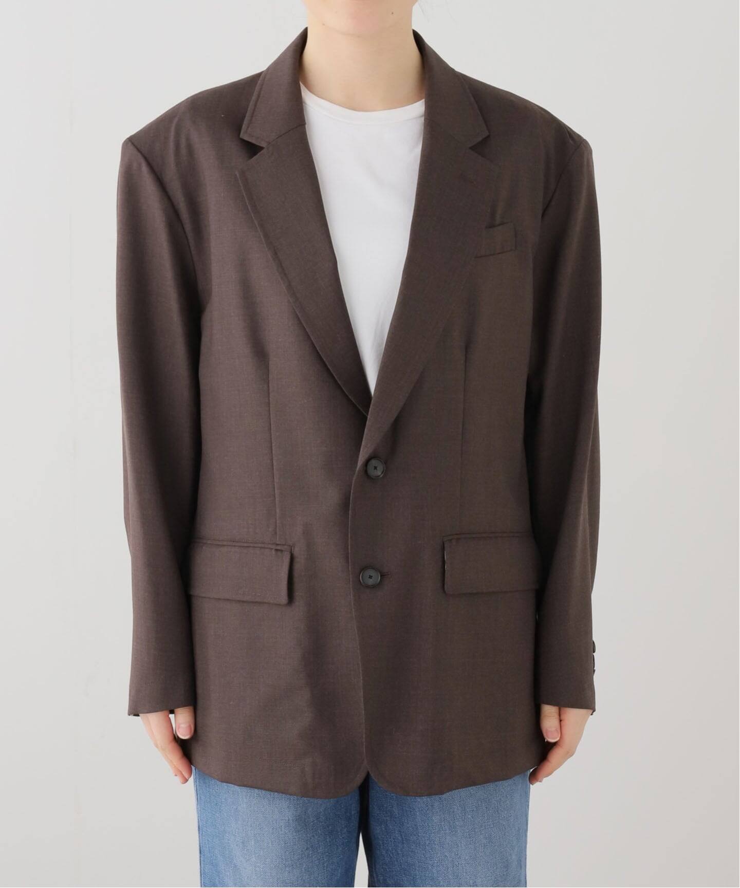 JANE SMITH/ジェーンスミス】WASHABLE WOOL TROPICAL OVERSI 