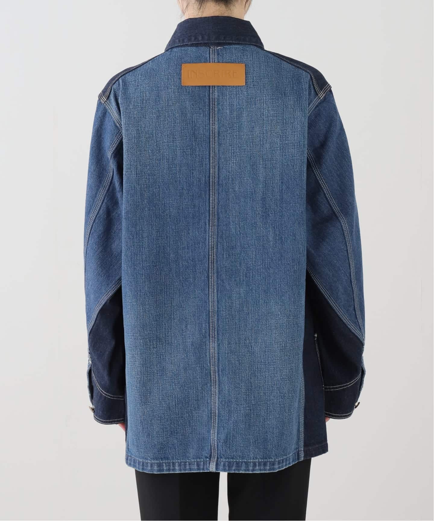 別注 INSCRIRE*LEE*L'ESSAGE LOCO JK DENIM USED カバーオール
