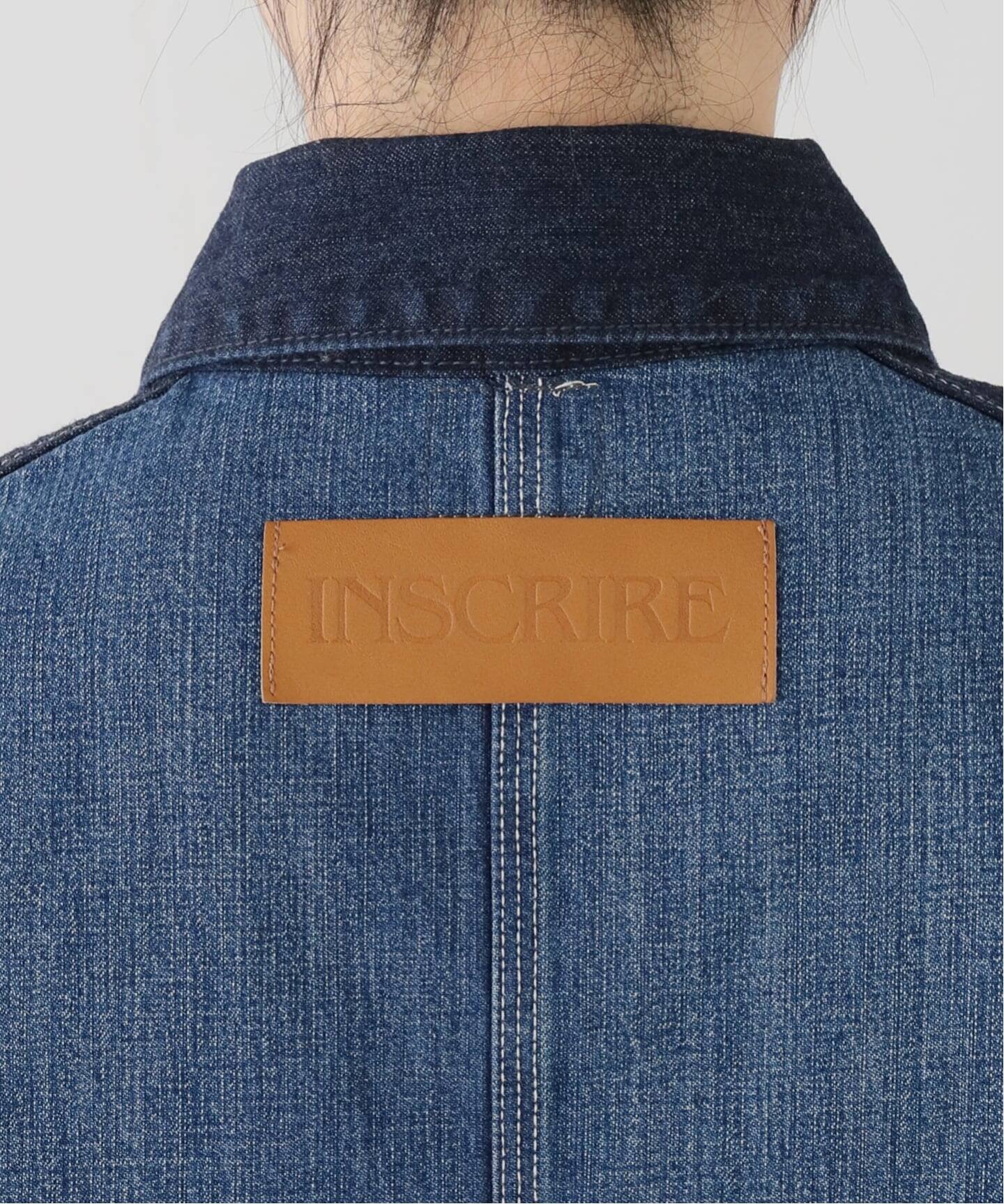 LESSAGE デニムカバーオール 別注 INSCRIRE*LEE*L'ESSAGE LOCO JK DENIM USED カバーオール