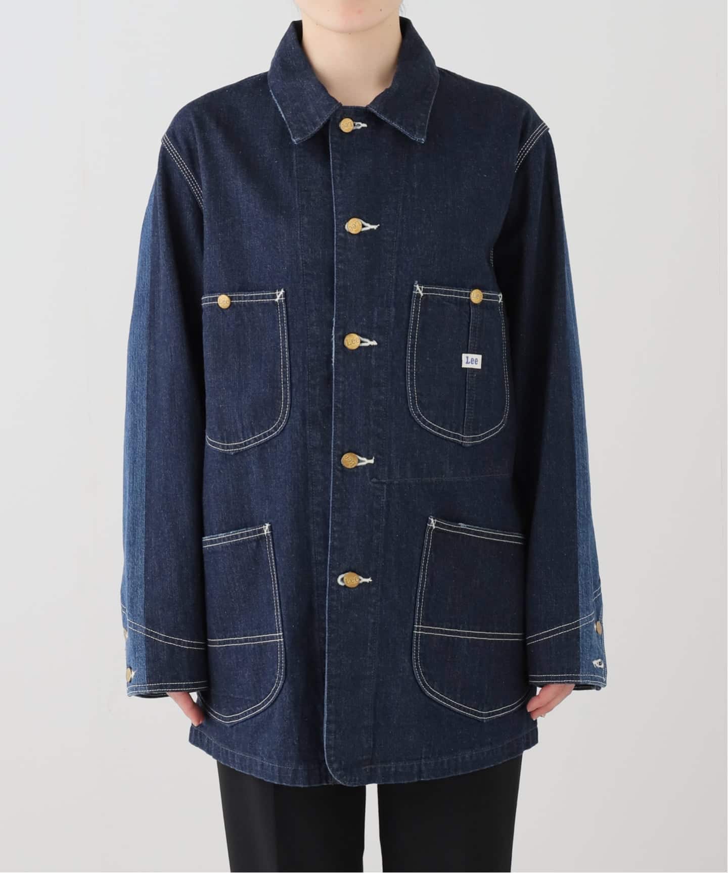 LESSAGE デニムカバーオール 別注 INSCRIRE*LEE*L'ESSAGE LOCO JK DENIM USED カバーオール