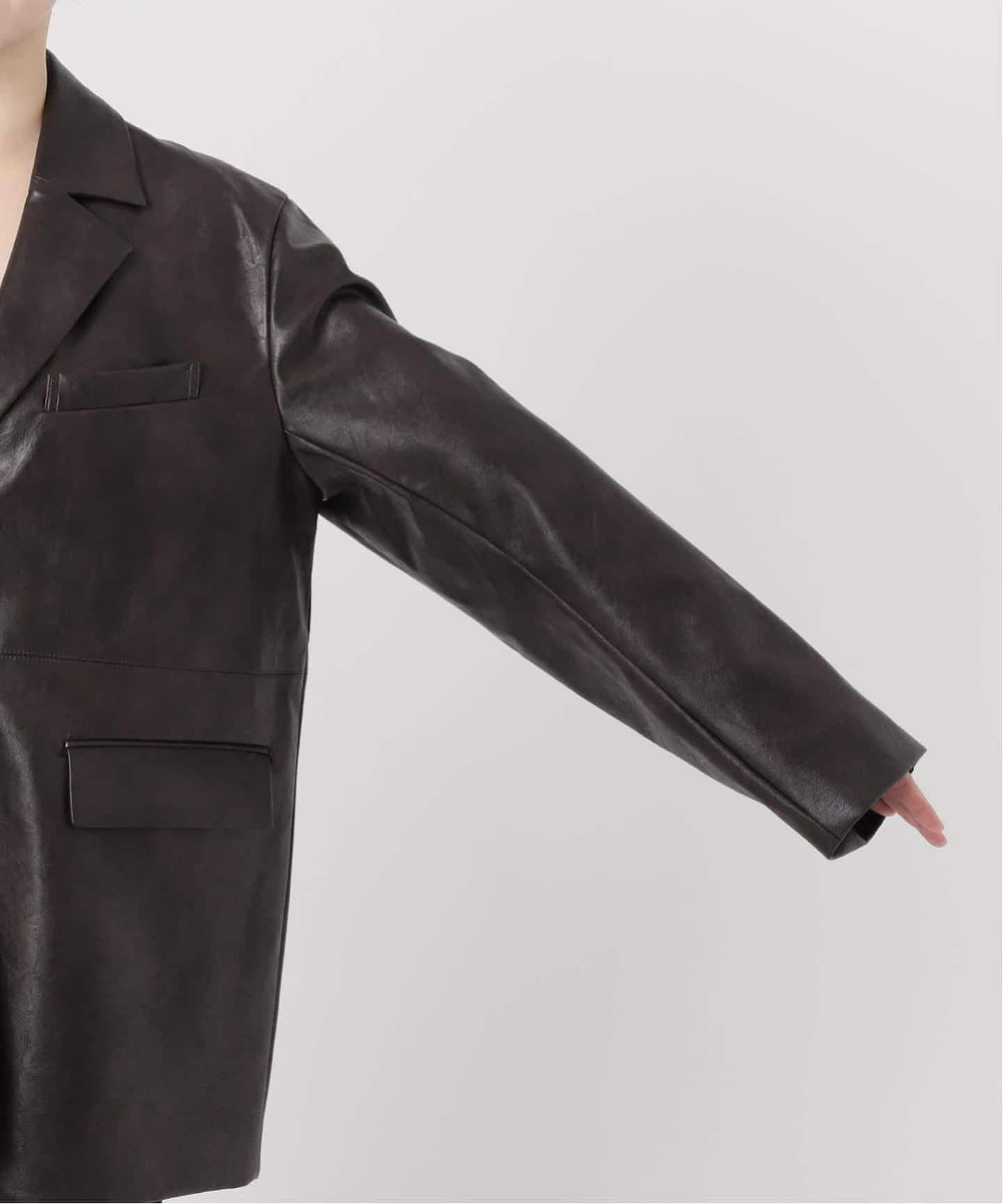 追加予約》フェイクスエードジャケット（レザージャケット）｜JOURNAL