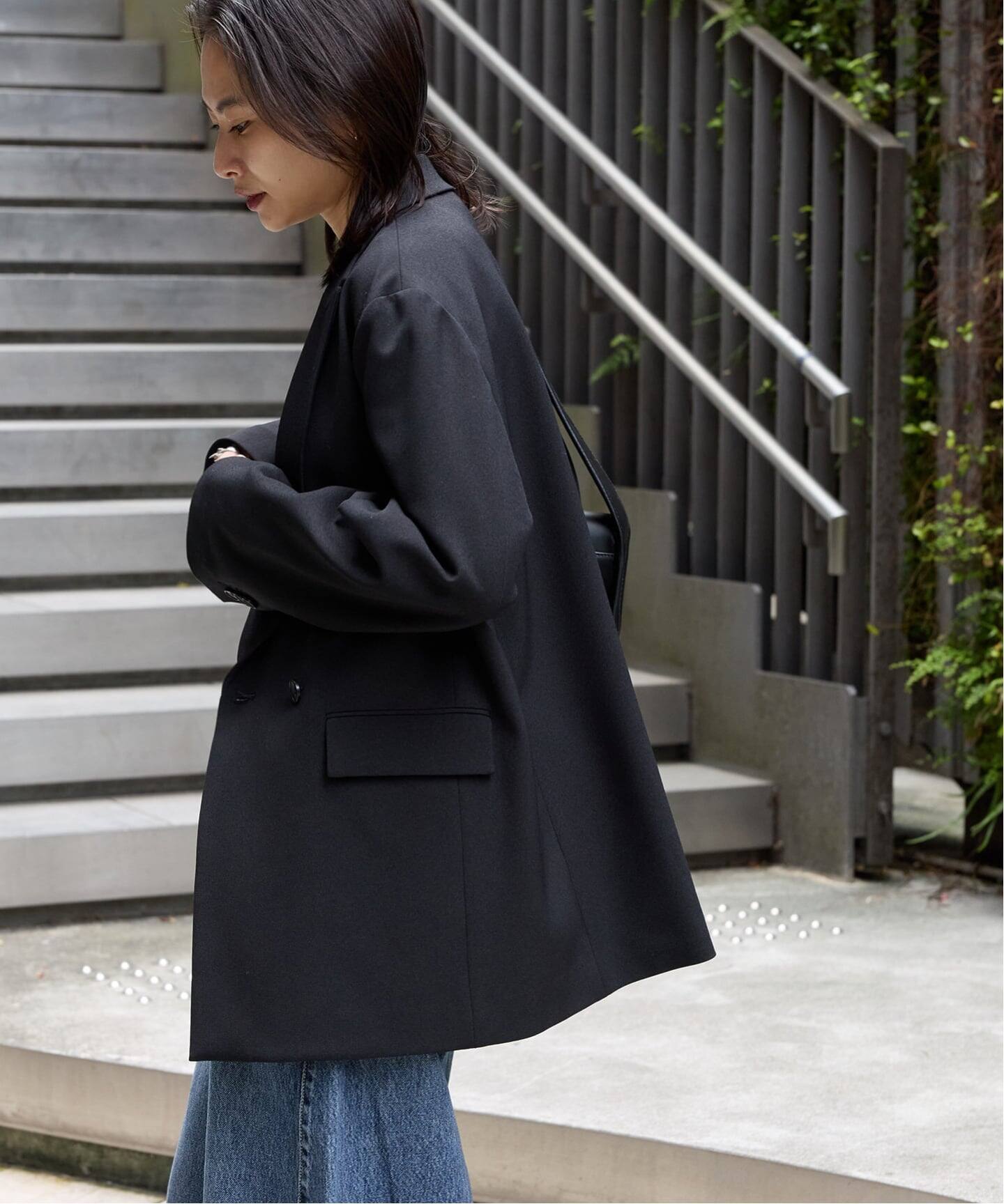 追加予約》ウールライクストレッチジャケット（テーラードジャケット