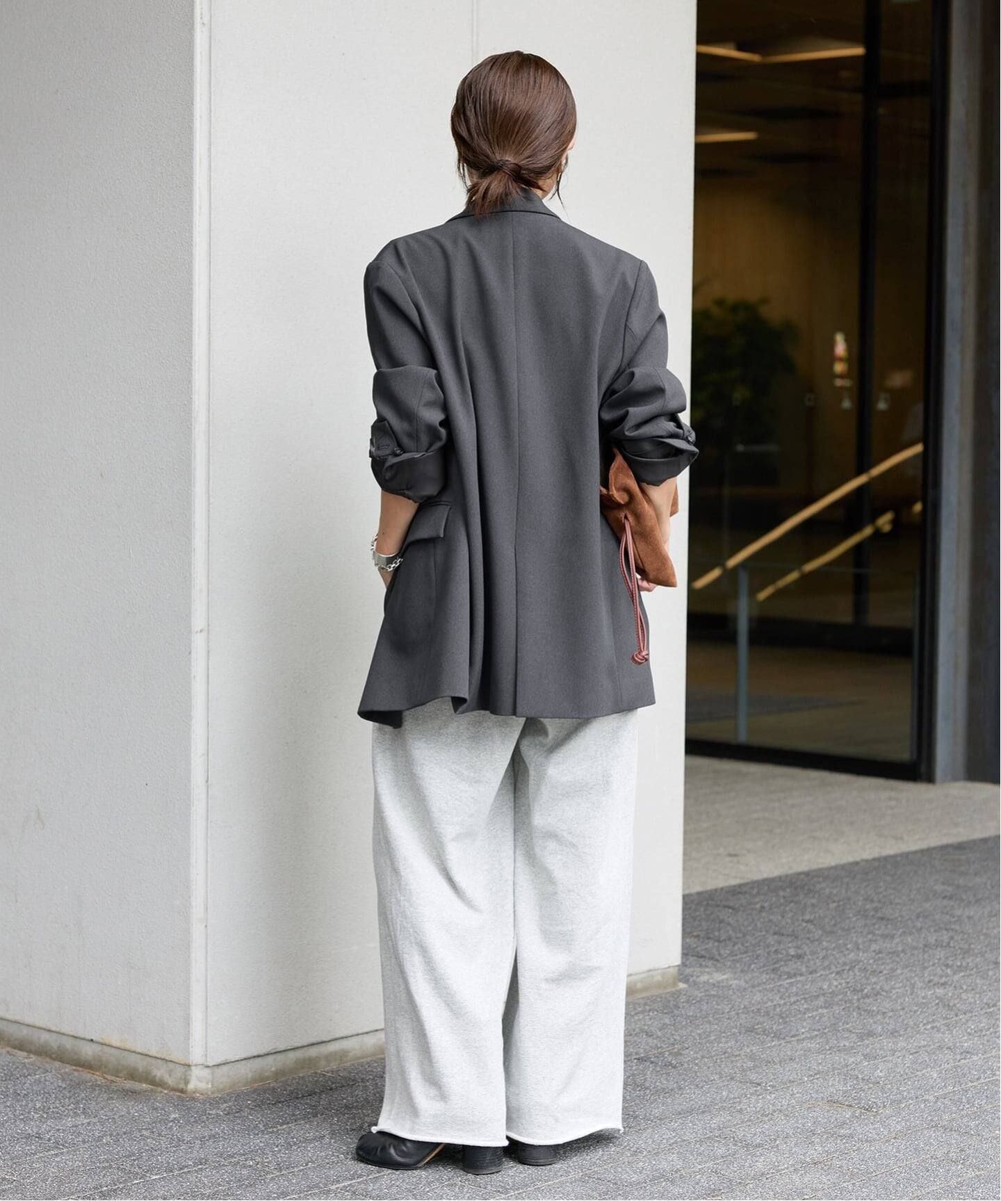 追加》ウールライクストレッチジャケット（テーラードジャケット