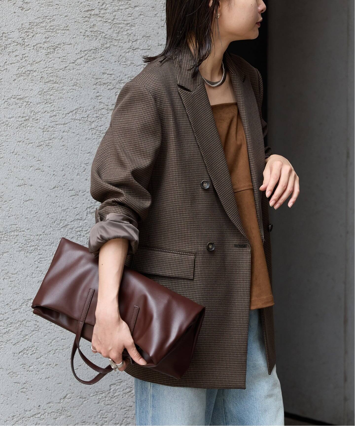 【新品】JOURNAL STANDARD ライクストレッチジャケット　38 JOURNAL STANDARD ウールライクストレッチジャケット黒 38